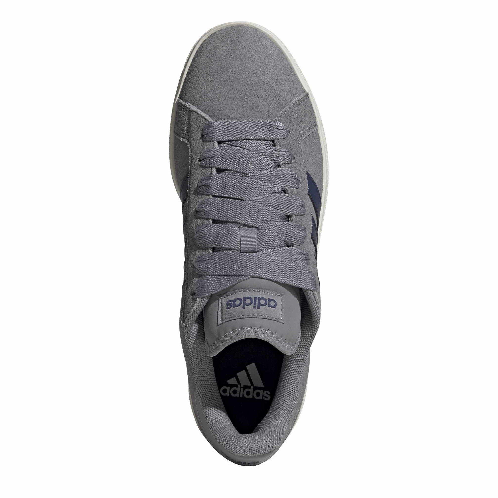 Grijs Drie/Dark - adidas - Men's Grand Court Base Trainers - 5