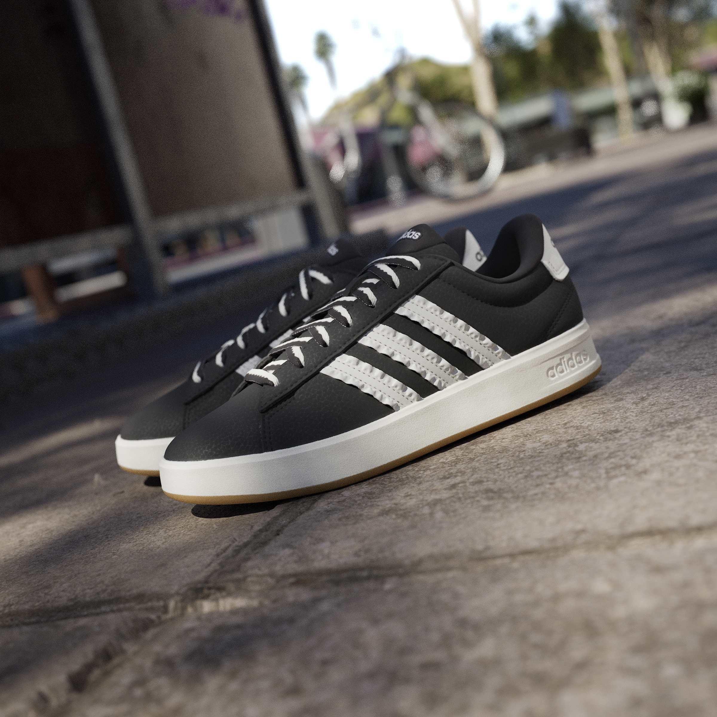 Core Black/Core - adidas - Men's Grand Court 3.0 Trainers - 15