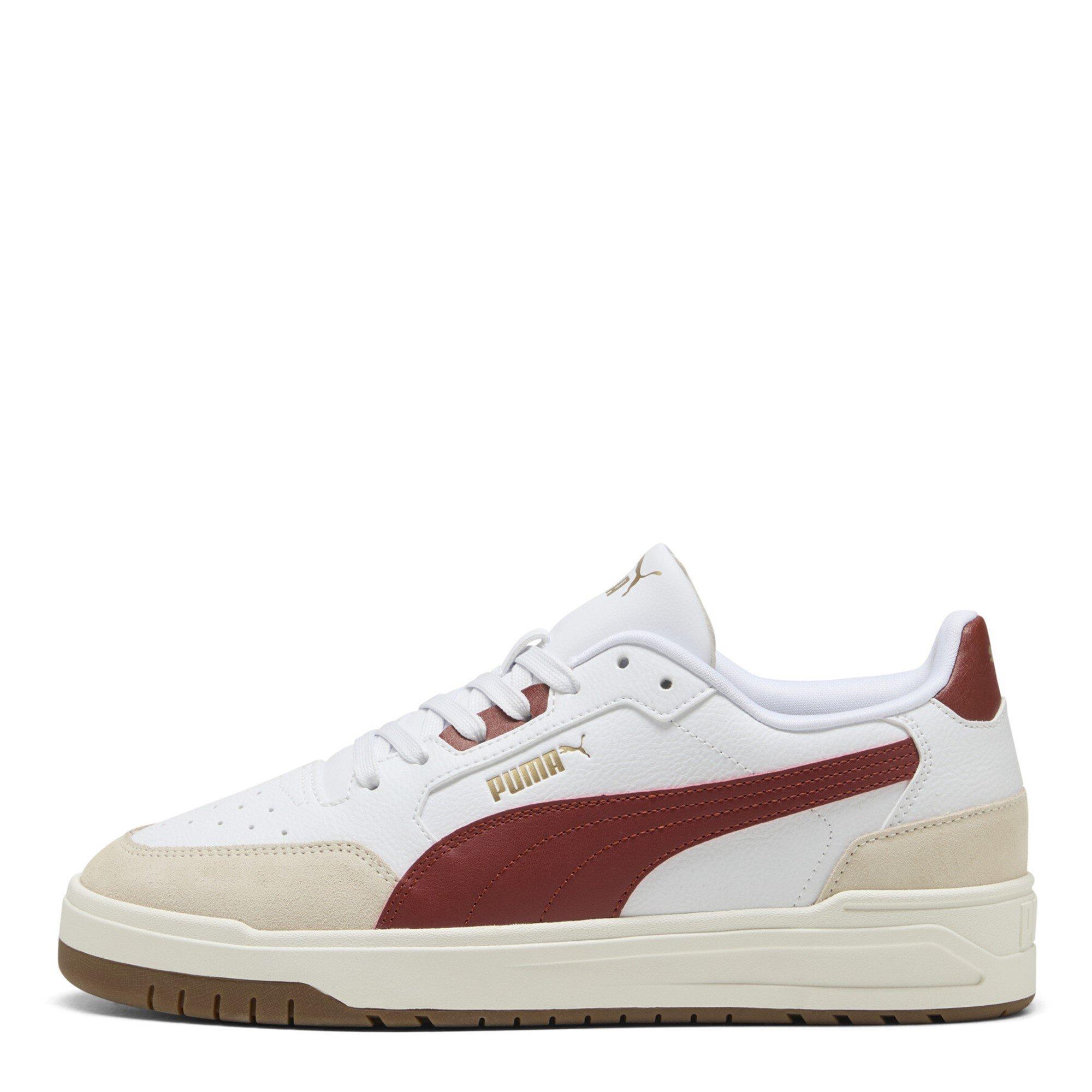 Weiß/Rot/Gold - Puma - Shuffle Downtown Court Trainers - 2
