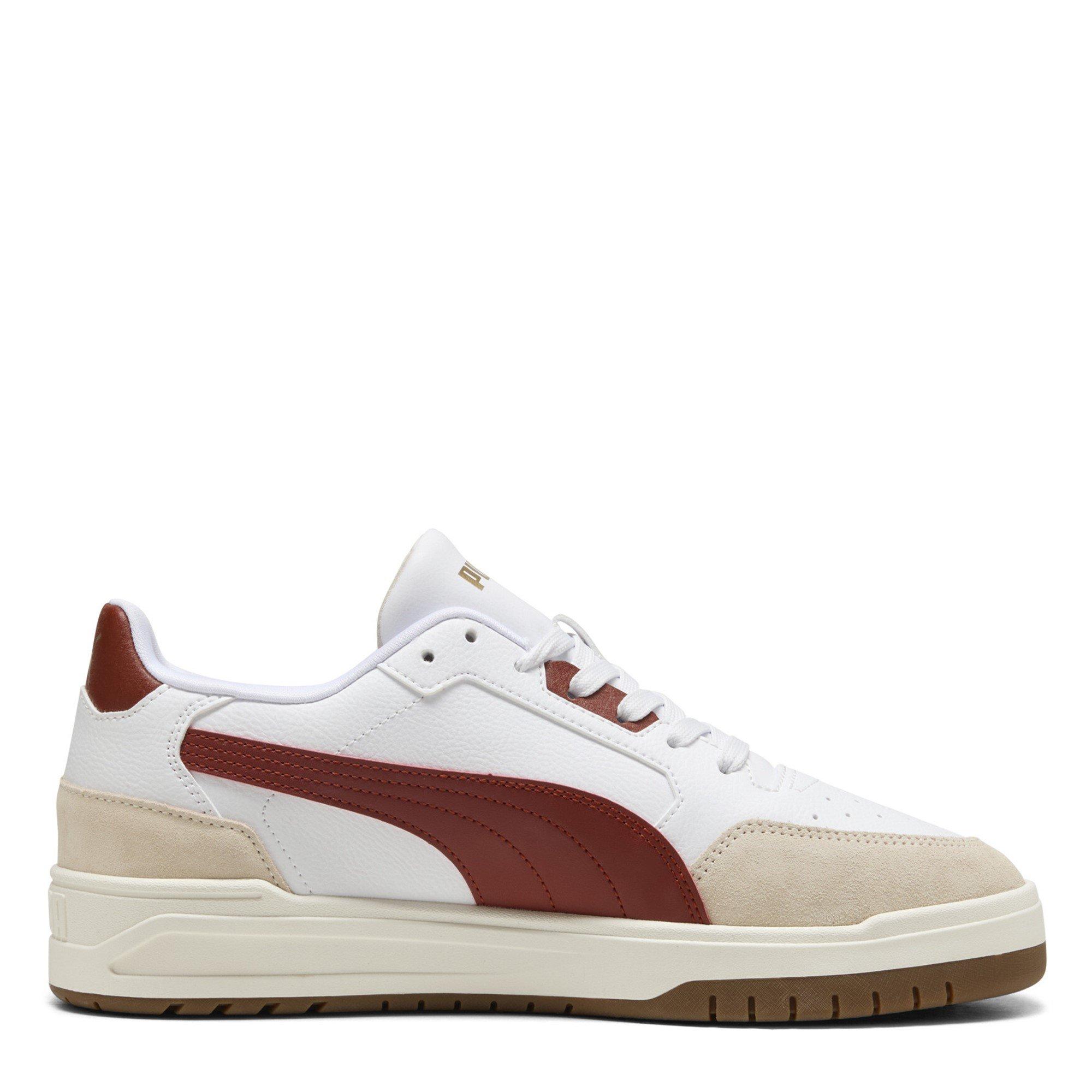 Weiß/Rot/Gold - Puma - Shuffle Downtown Court Trainers - 4