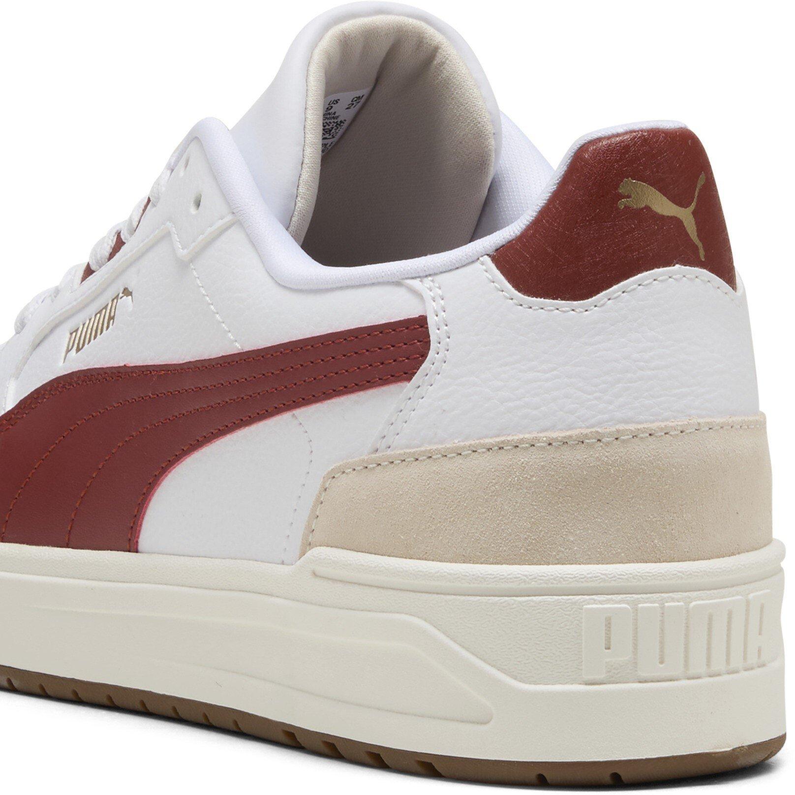 Weiß/Rot/Gold - Puma - Shuffle Downtown Court Trainers - 5