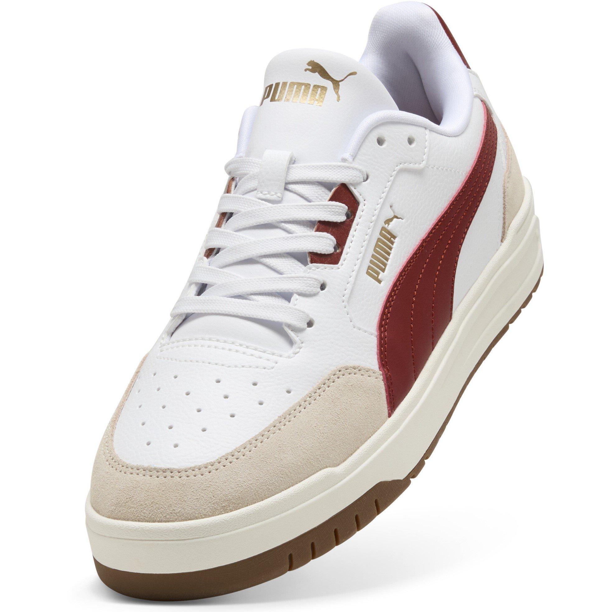 Weiß/Rot/Gold - Puma - Shuffle Downtown Court Trainers - 6