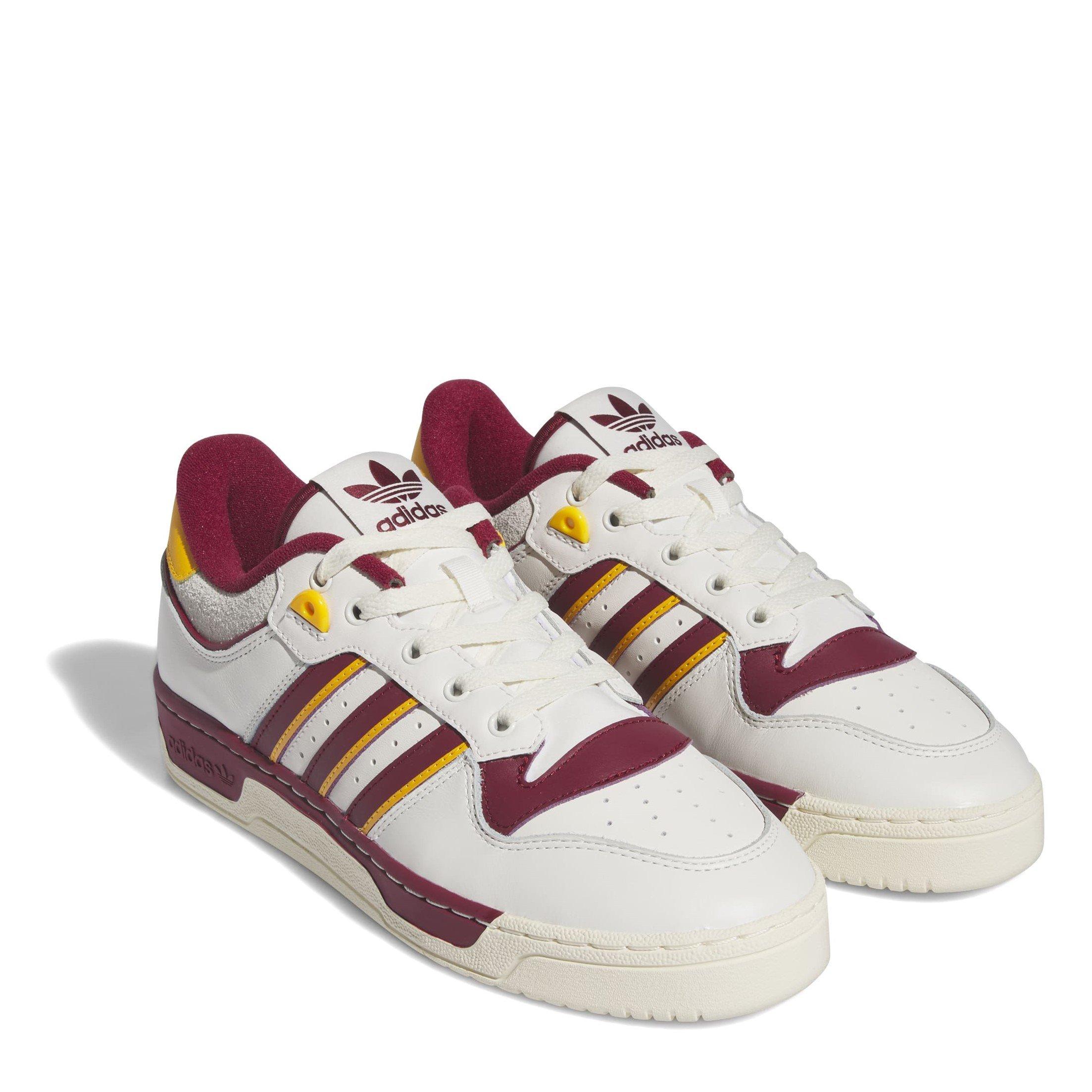White - adidas Originals - Men's Rivalry 86 Basketball Heritage Court Trainers - 3