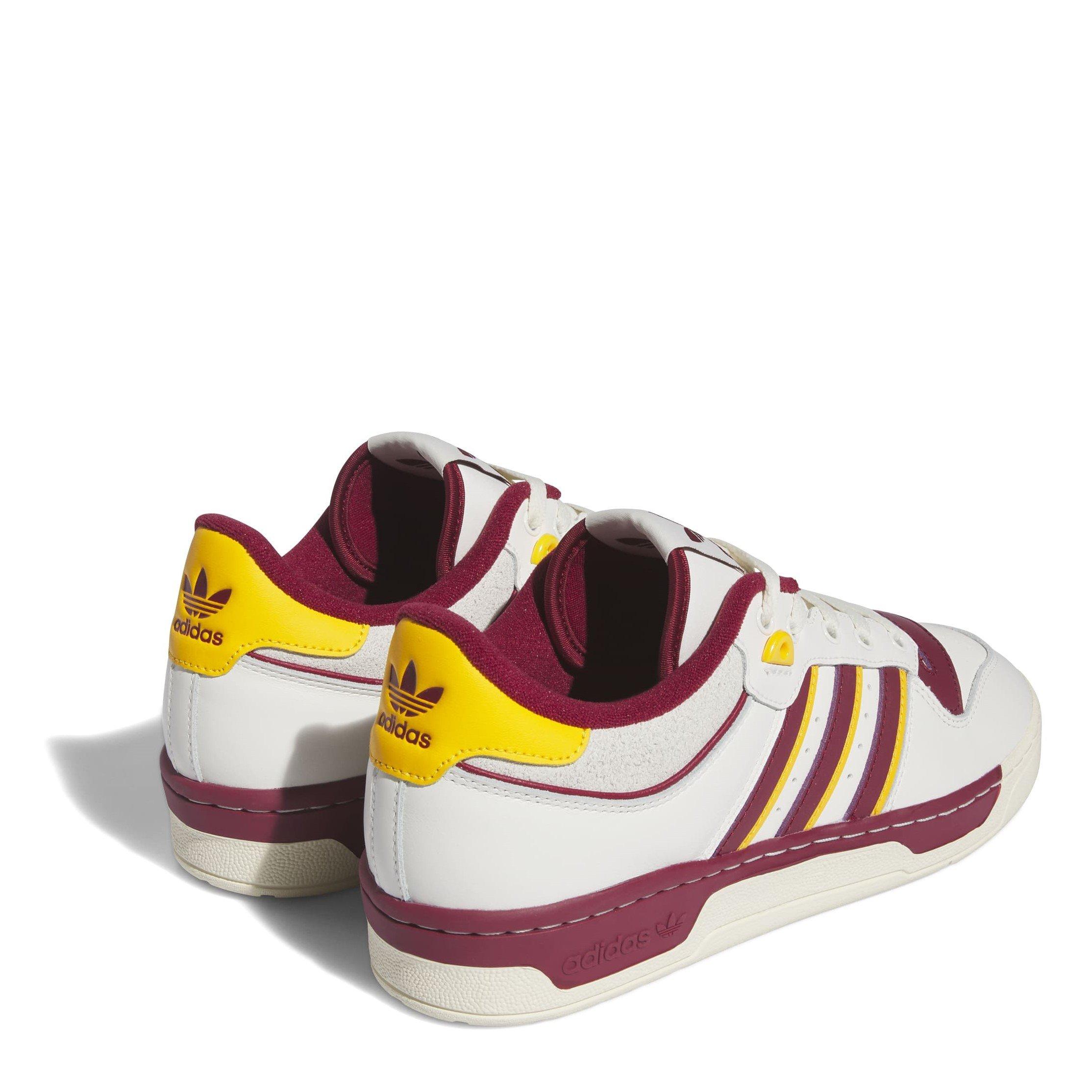 White - adidas Originals - Men's Rivalry 86 Basketball Heritage Court Trainers - 4