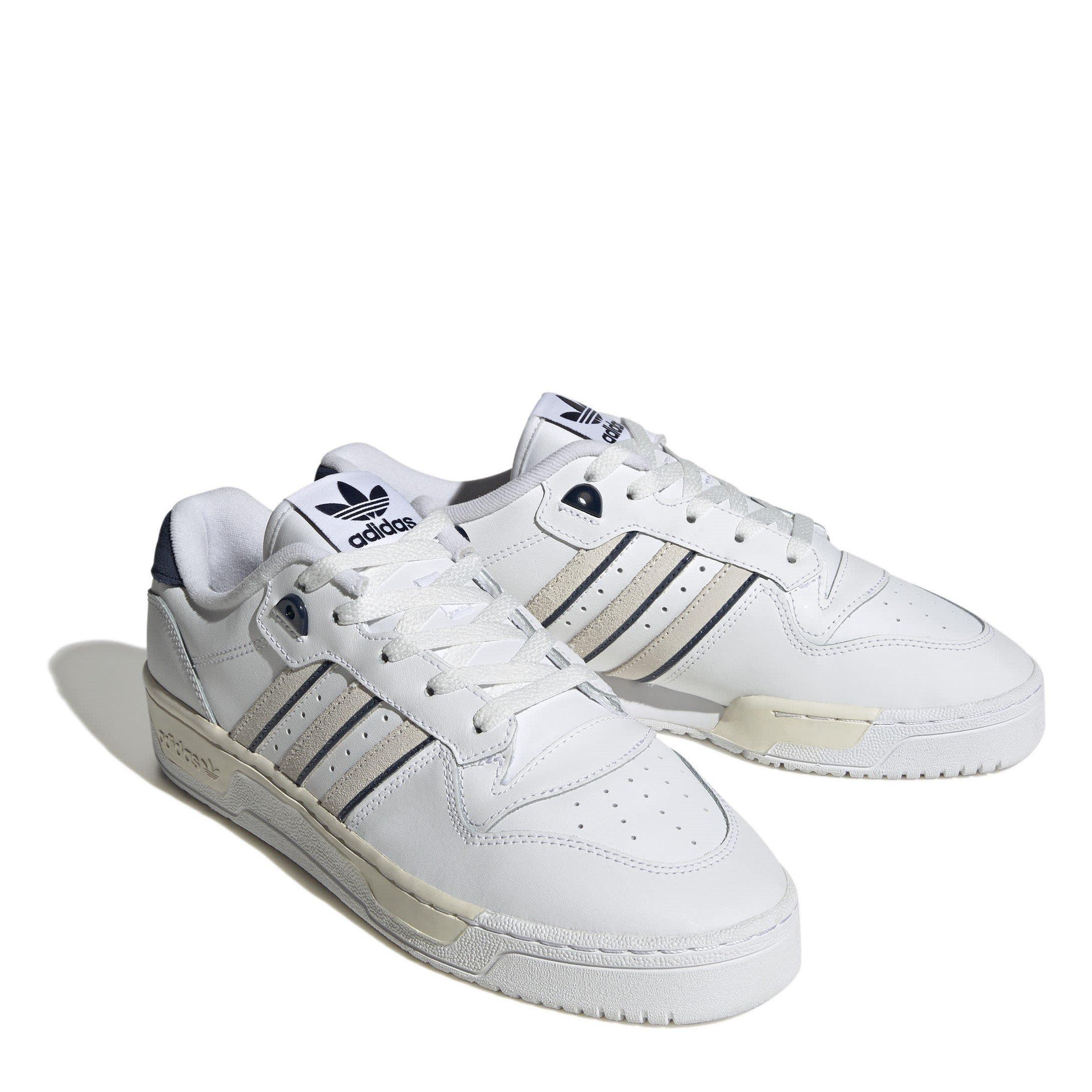 White - adidas Originals - Rivalry Court Trainers - 3