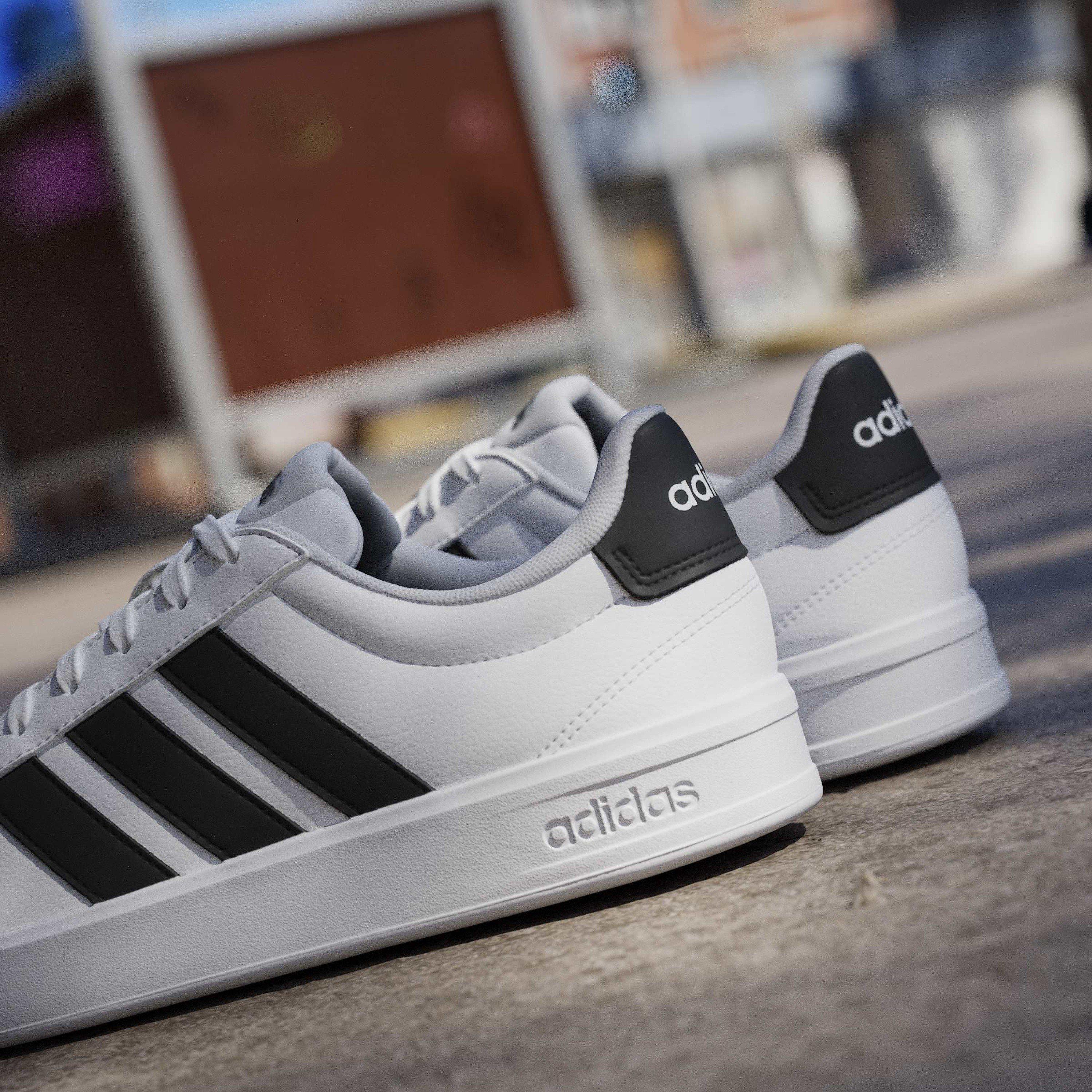 White/Black/Wht - adidas - Grand Court 3.0 Mens Shoes - 16