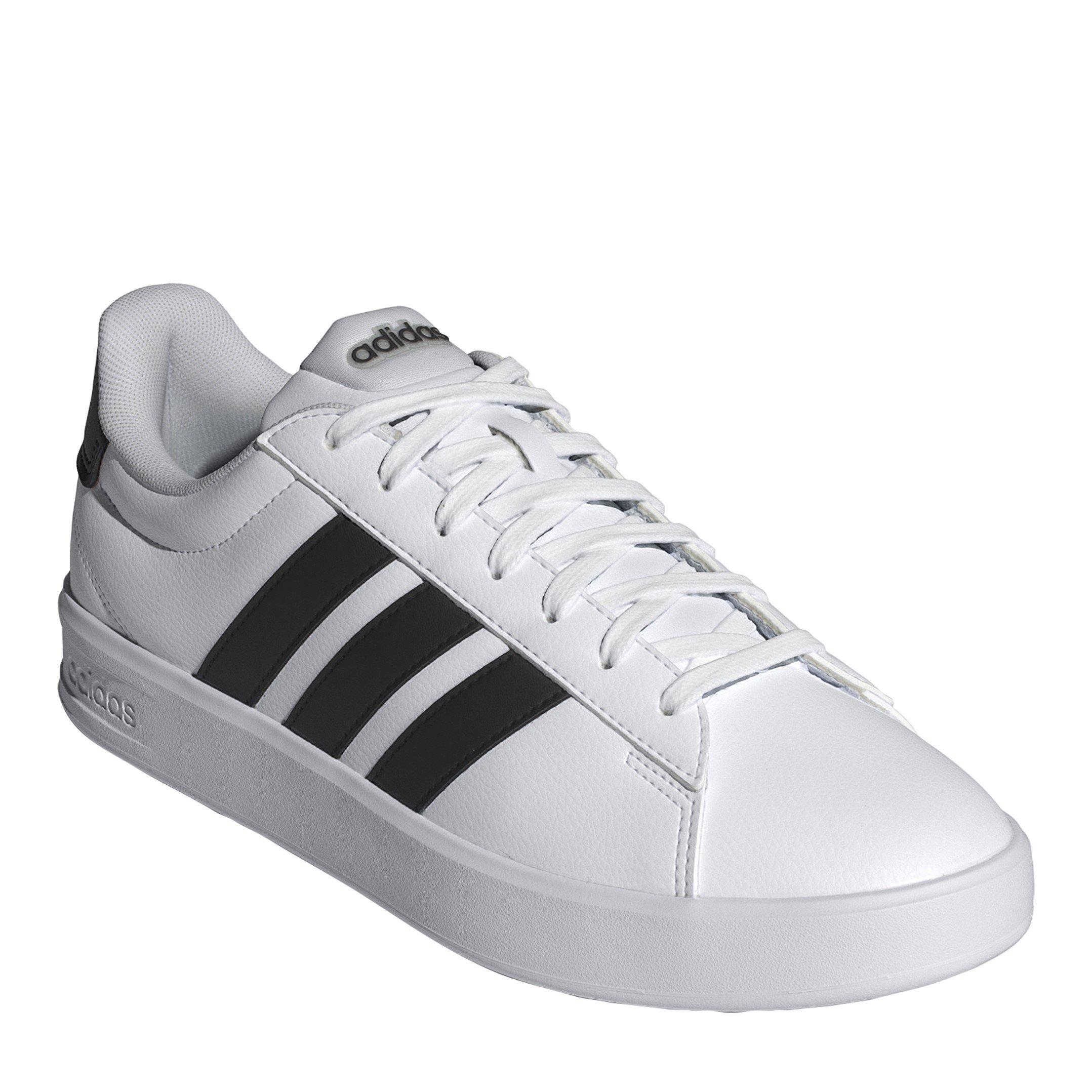 White/Black/Wht - adidas - Grand Court 3.0 Mens Shoes - 3