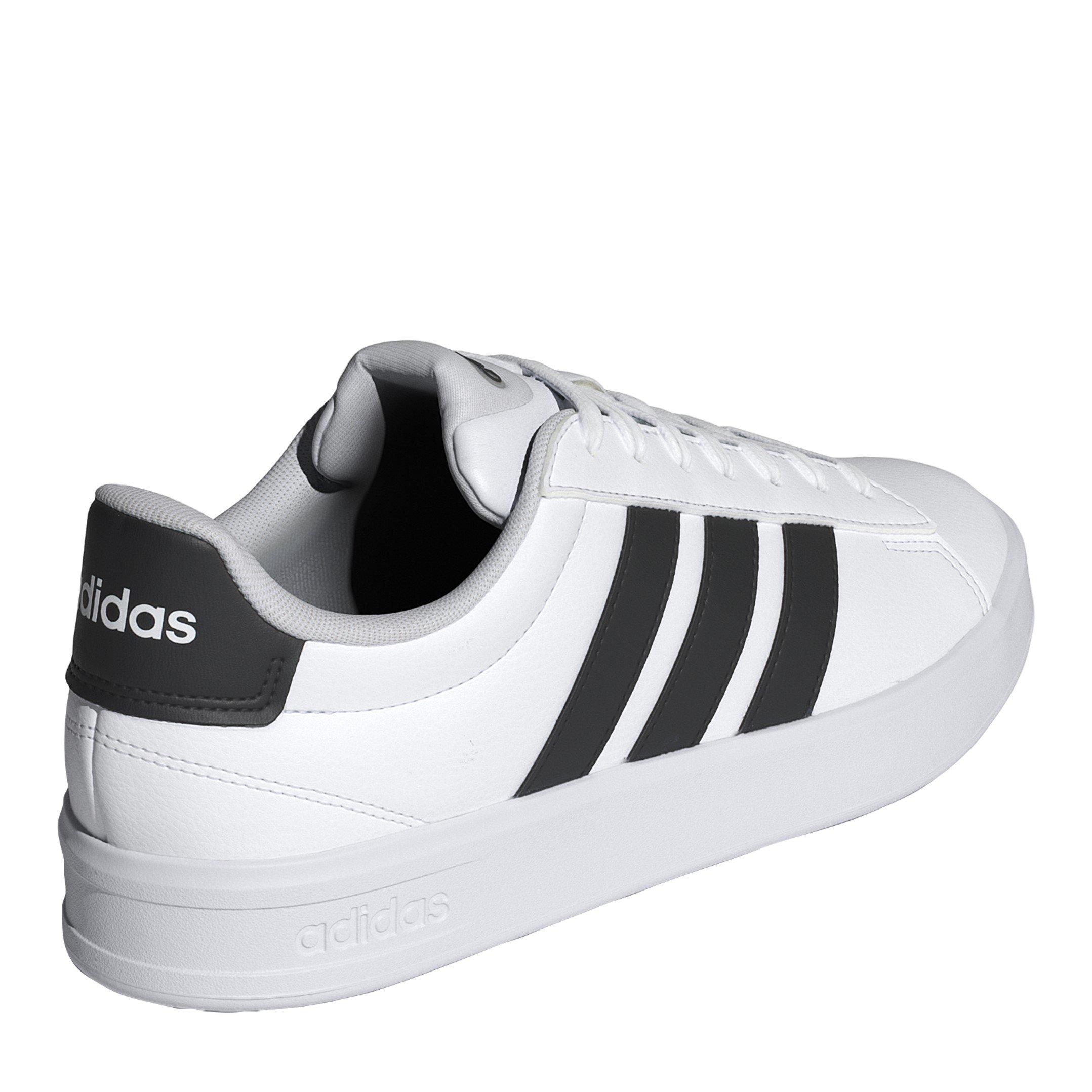 White/Black/Wht - adidas - Grand Court 3.0 Mens Shoes - 4