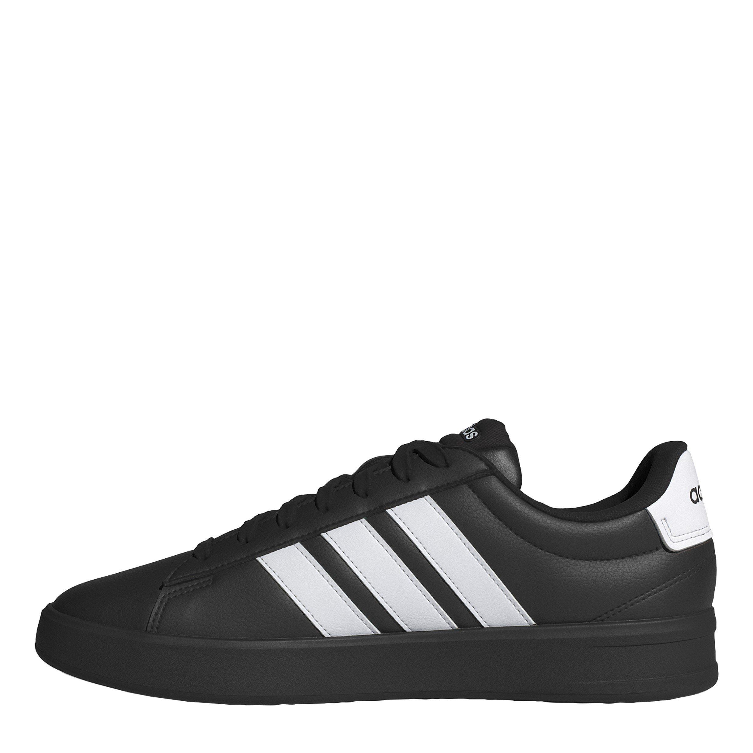 Black/White/Wht - adidas - Grand Court 3.0 Mens Shoes - 2