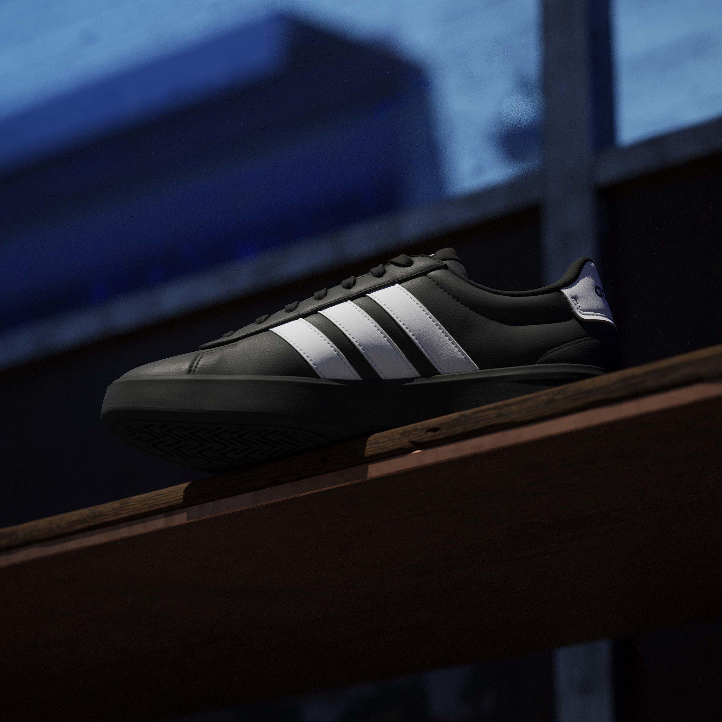 Black/White/Wht - adidas - Grand Court 3.0 Mens Shoes - 14