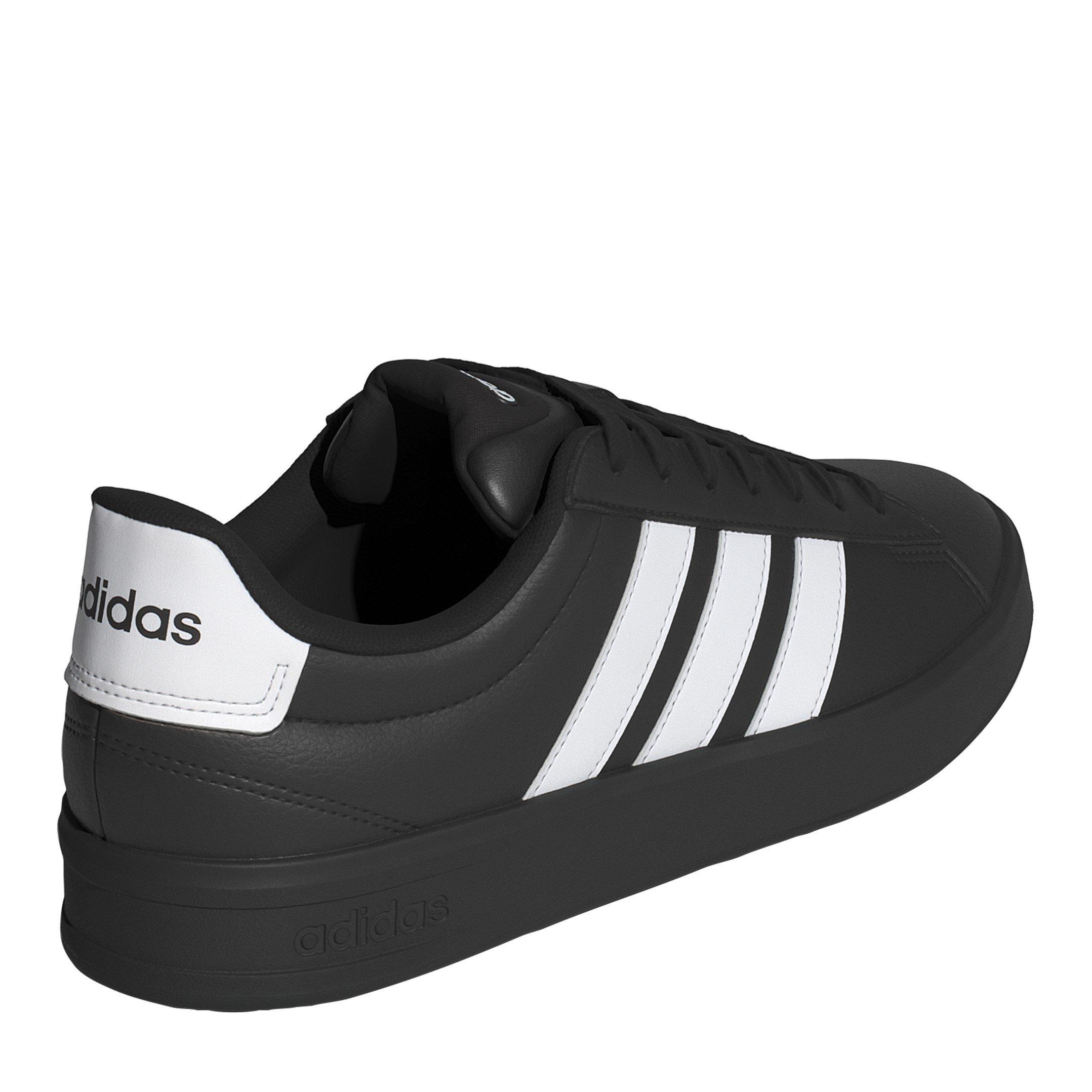 Black/White/Wht - adidas - Grand Court 3.0 Mens Shoes - 4