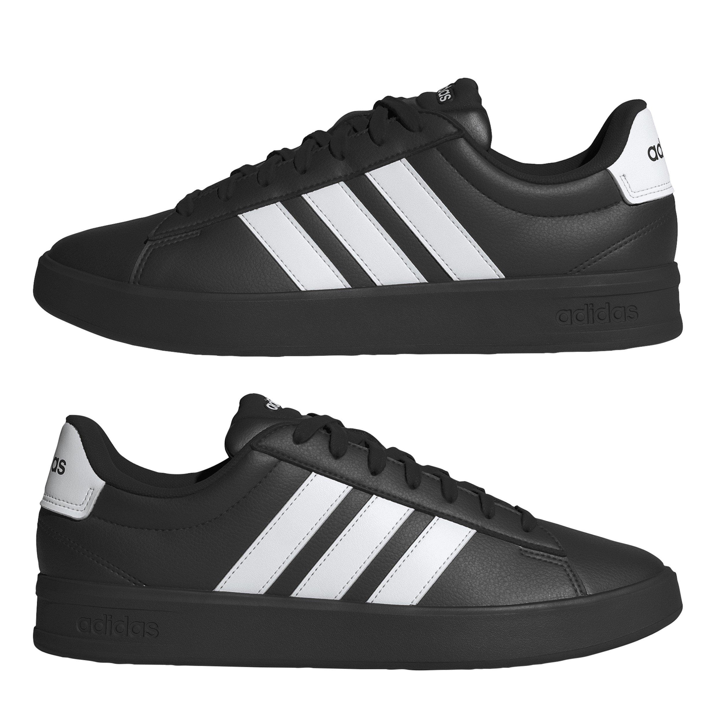 Black/White/Wht - adidas - Grand Court 3.0 Mens Shoes - 9