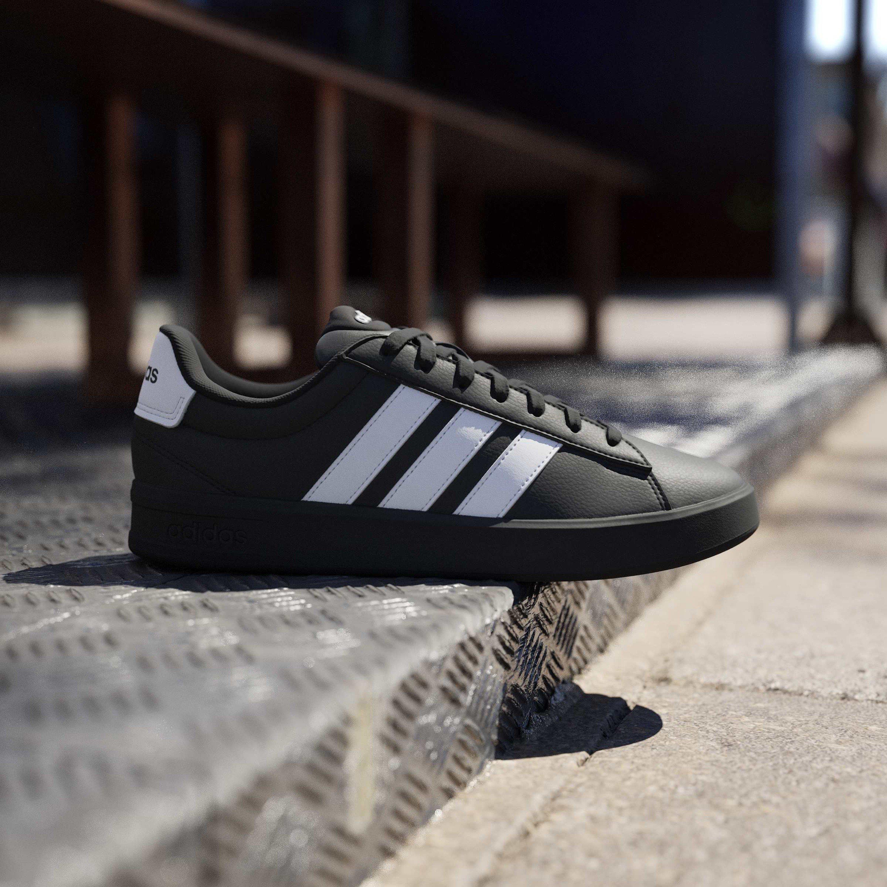 Black/White/Wht - adidas - Grand Court 3.0 Mens Shoes - 10