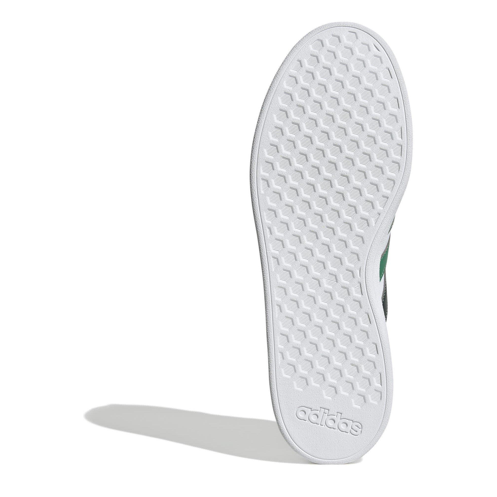Wht/Ivy/Green - adidas - Grand Court Mens Shoes - 6