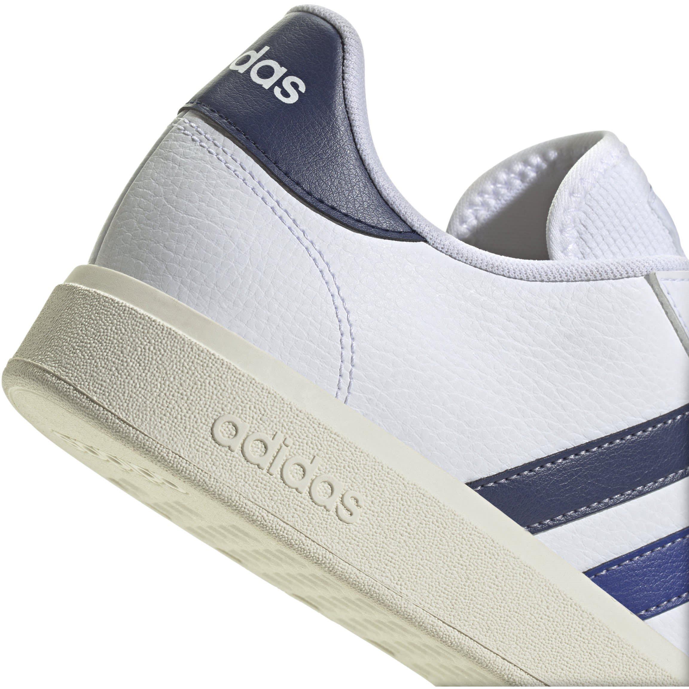 Ft.Wht/Dk Blue - adidas - Grand Court Mens Shoes - 7