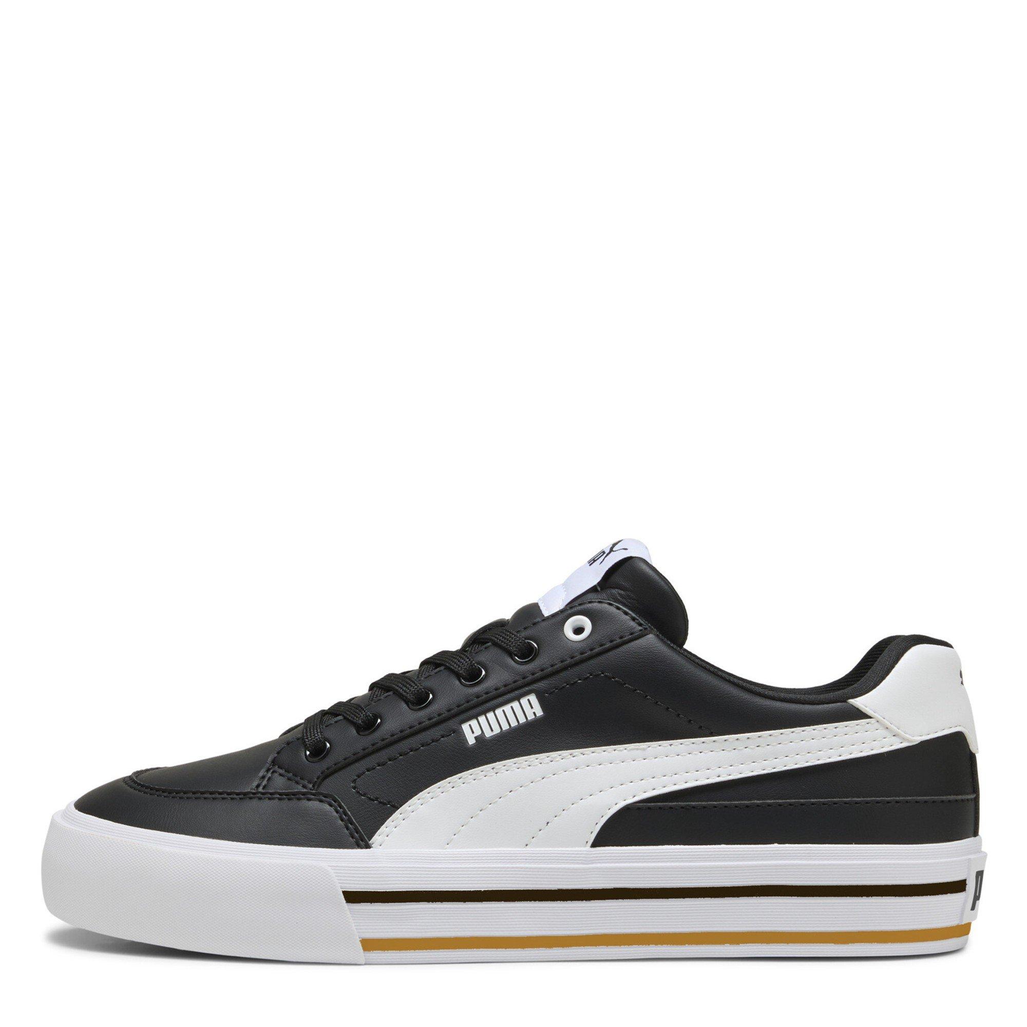  Black/ White - Puma - Men's Court Classic Trainers - 2