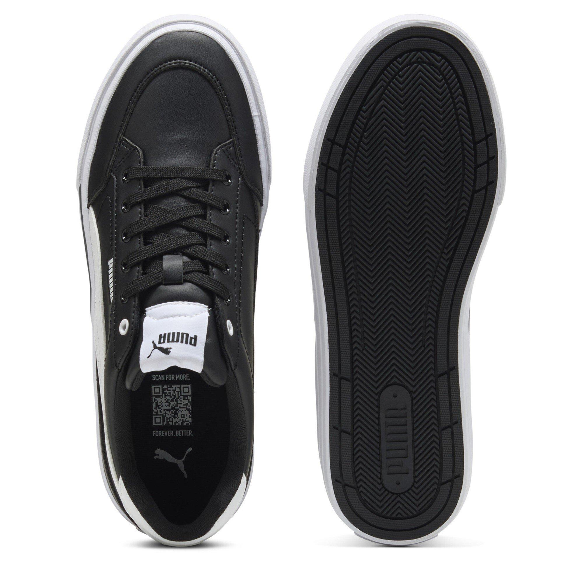  Black/ White - Puma - Men's Court Classic Trainers - 3