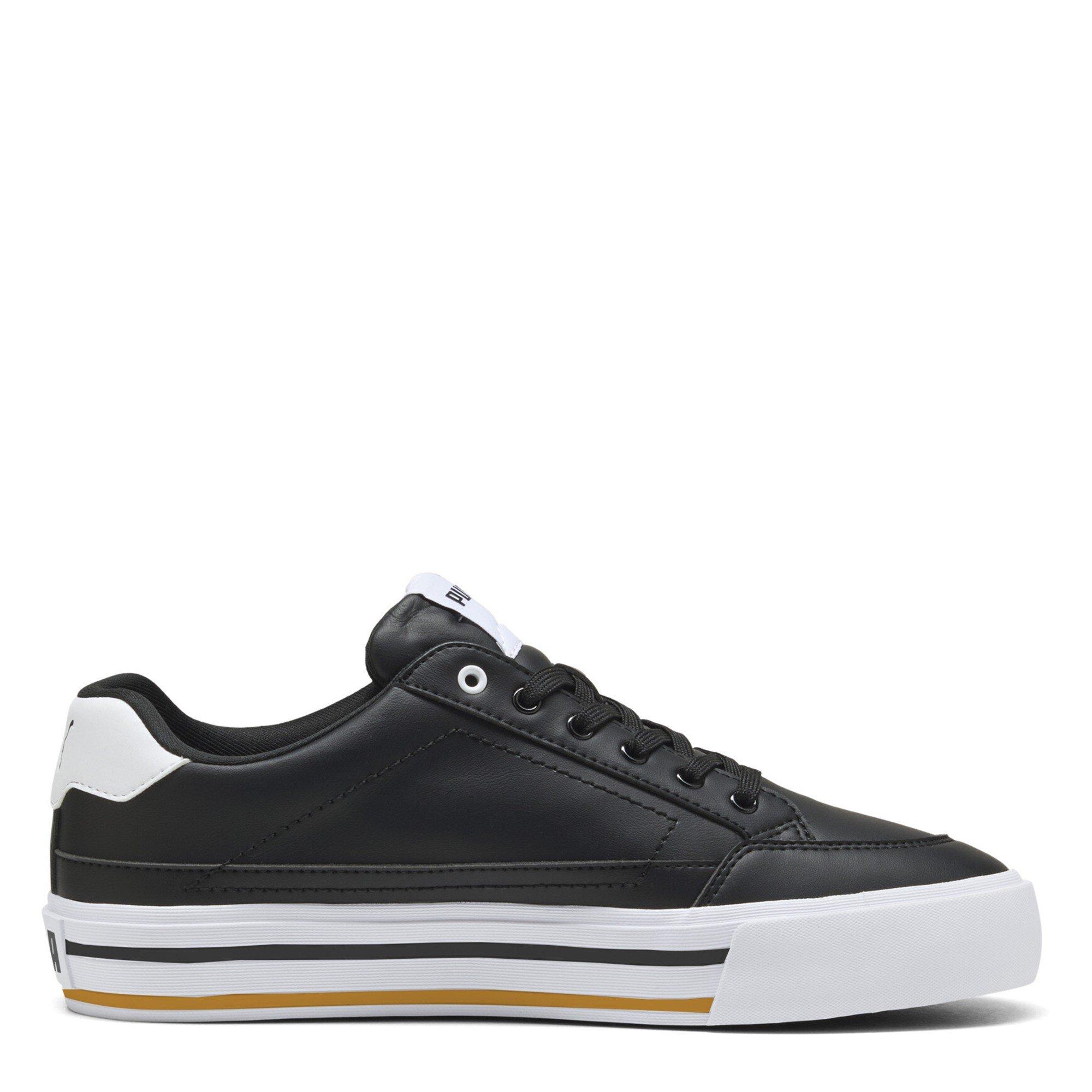  Black/ White - Puma - Men's Court Classic Trainers - 4