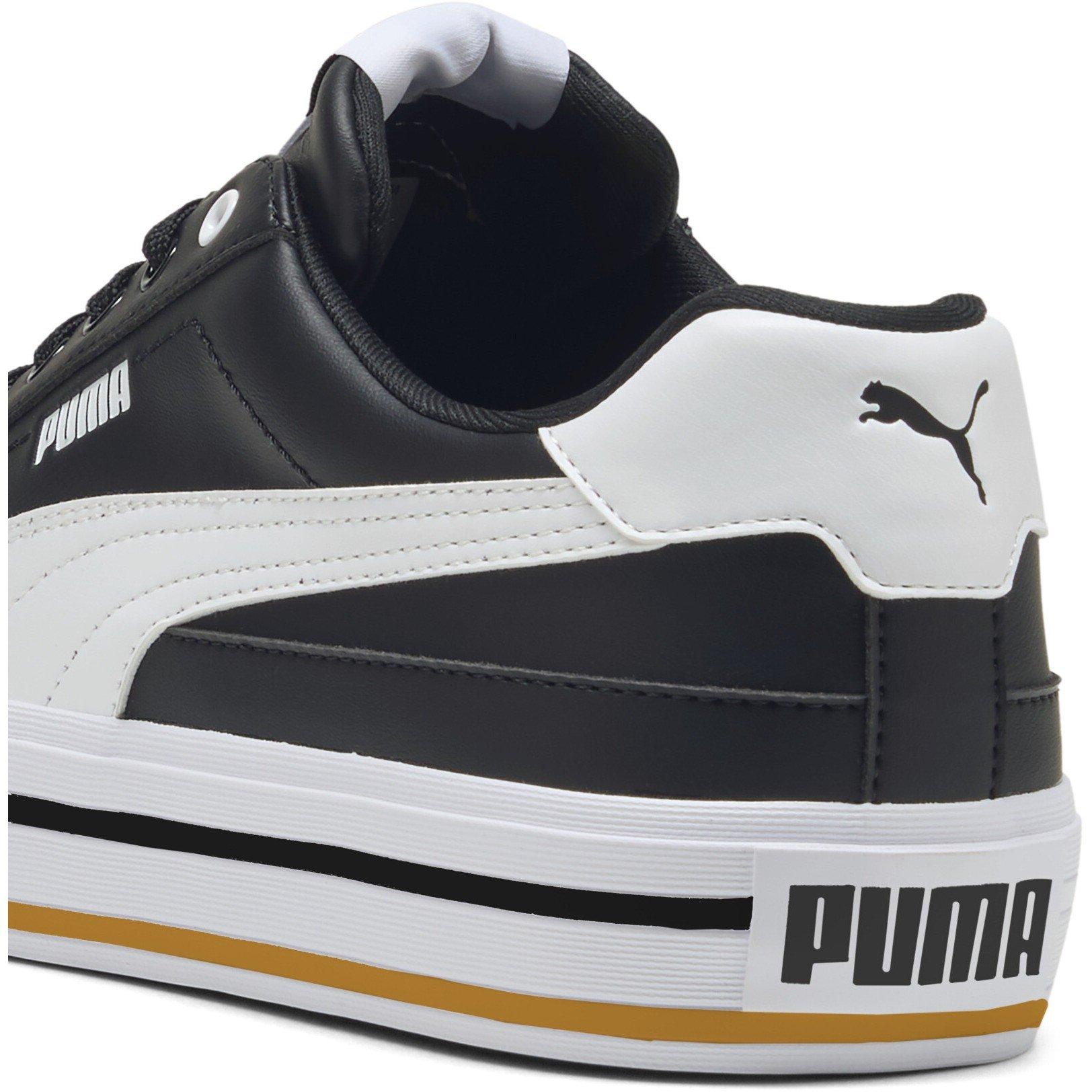  Black/ White - Puma - Men's Court Classic Trainers - 5