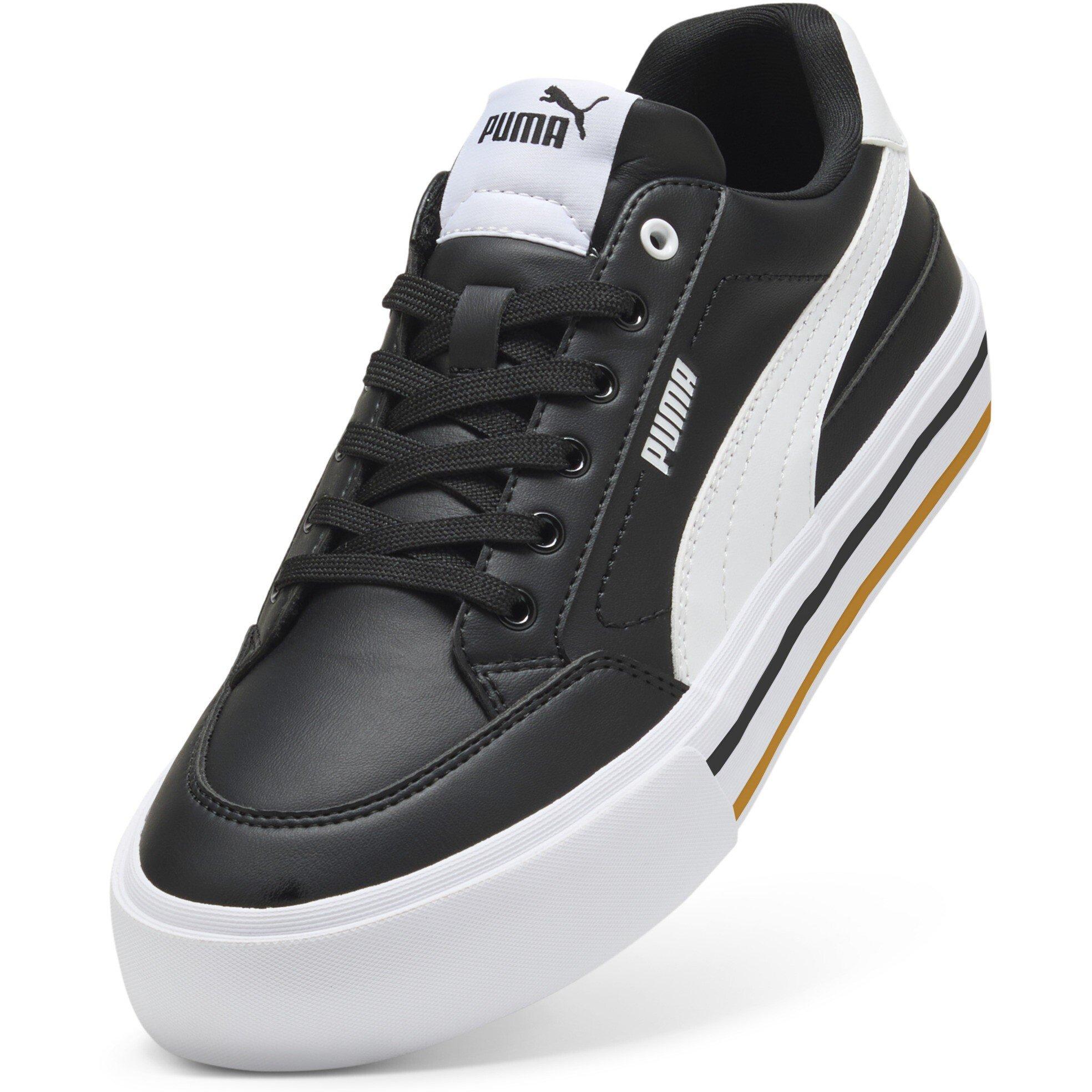  Black/ White - Puma - Men's Court Classic Trainers - 6