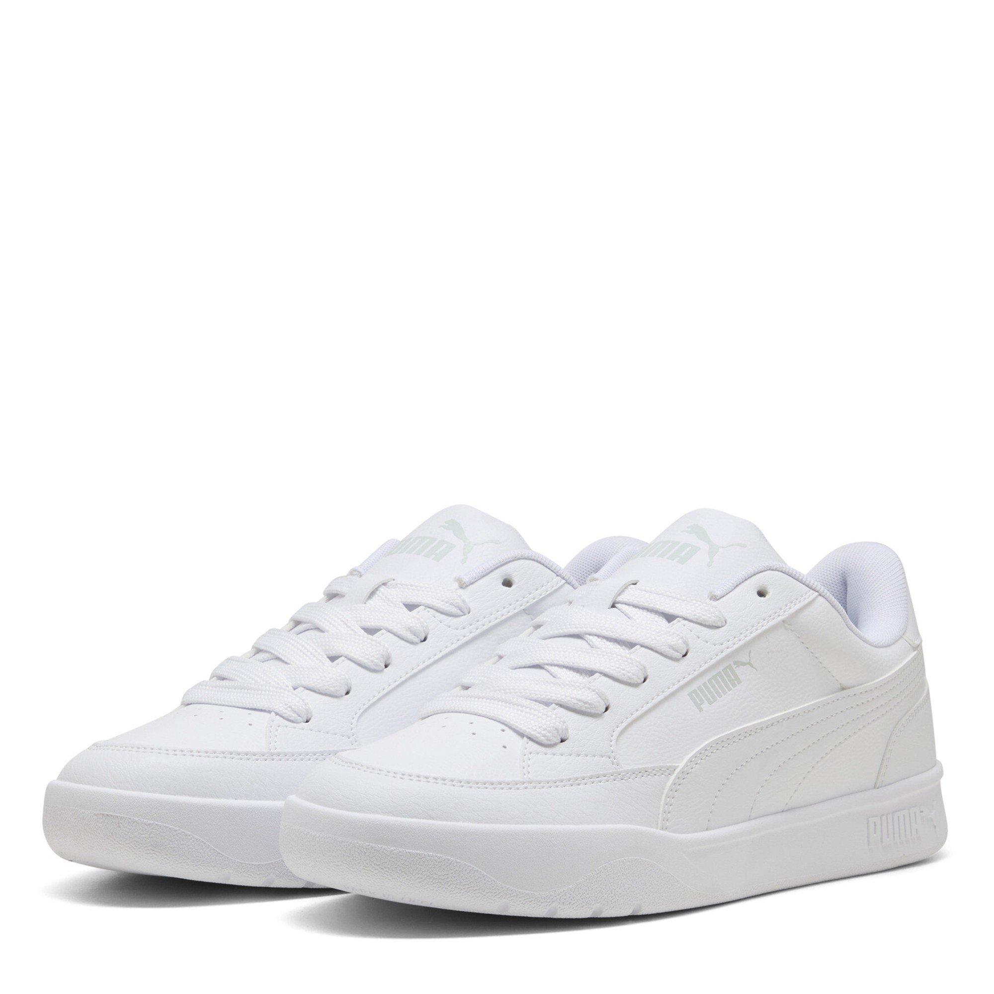  White/ White - Puma - Men's Park LT Court Trainers - 1