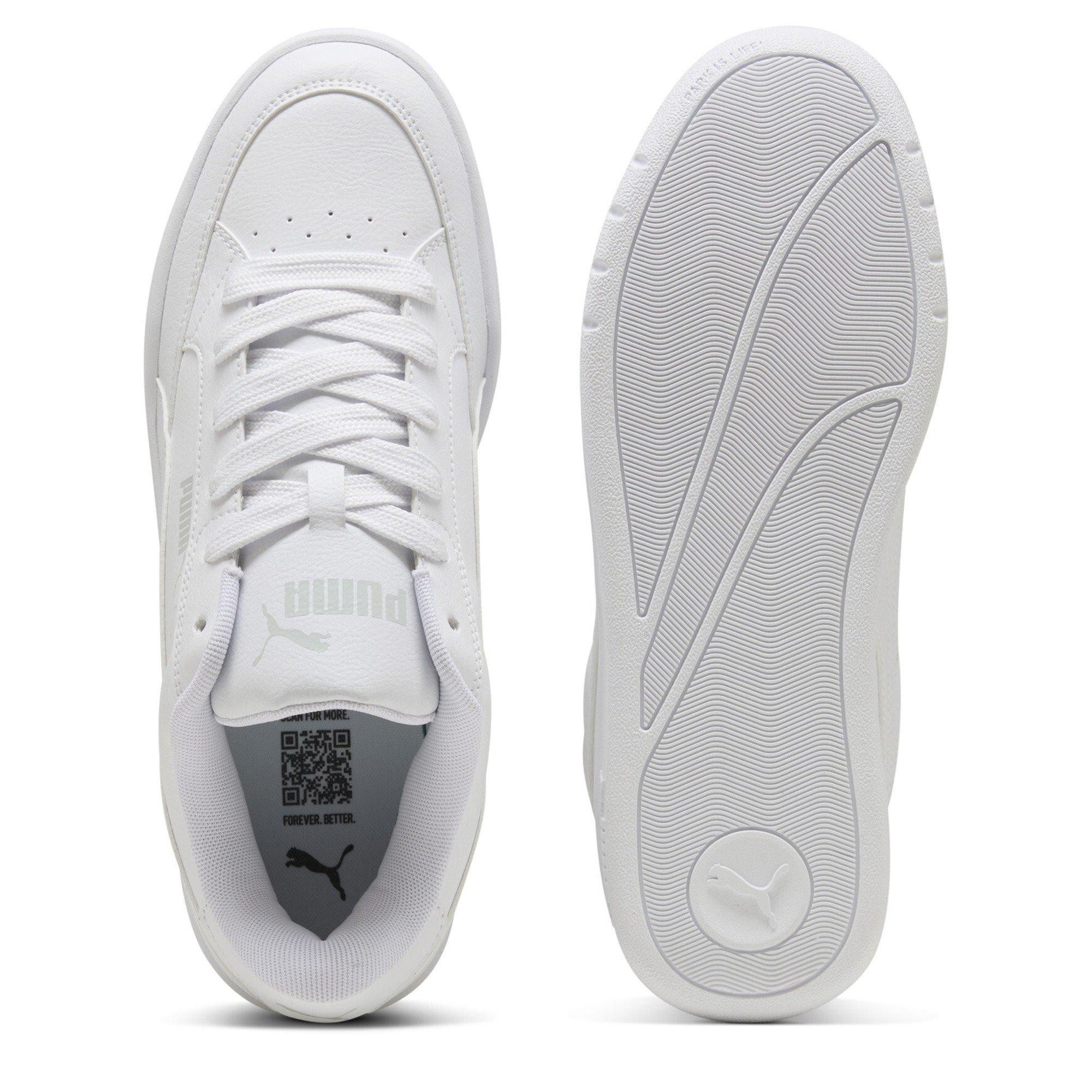  White/ White - Puma - Men's Park LT Court Trainers - 3