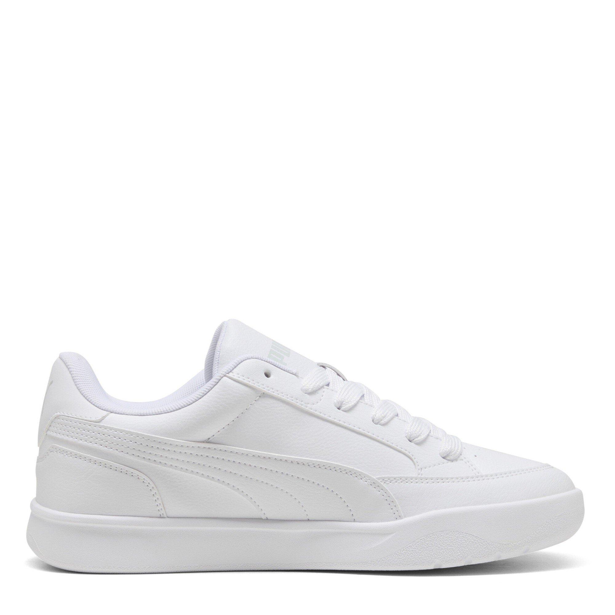  White/ White - Puma - Men's Park LT Court Trainers - 4