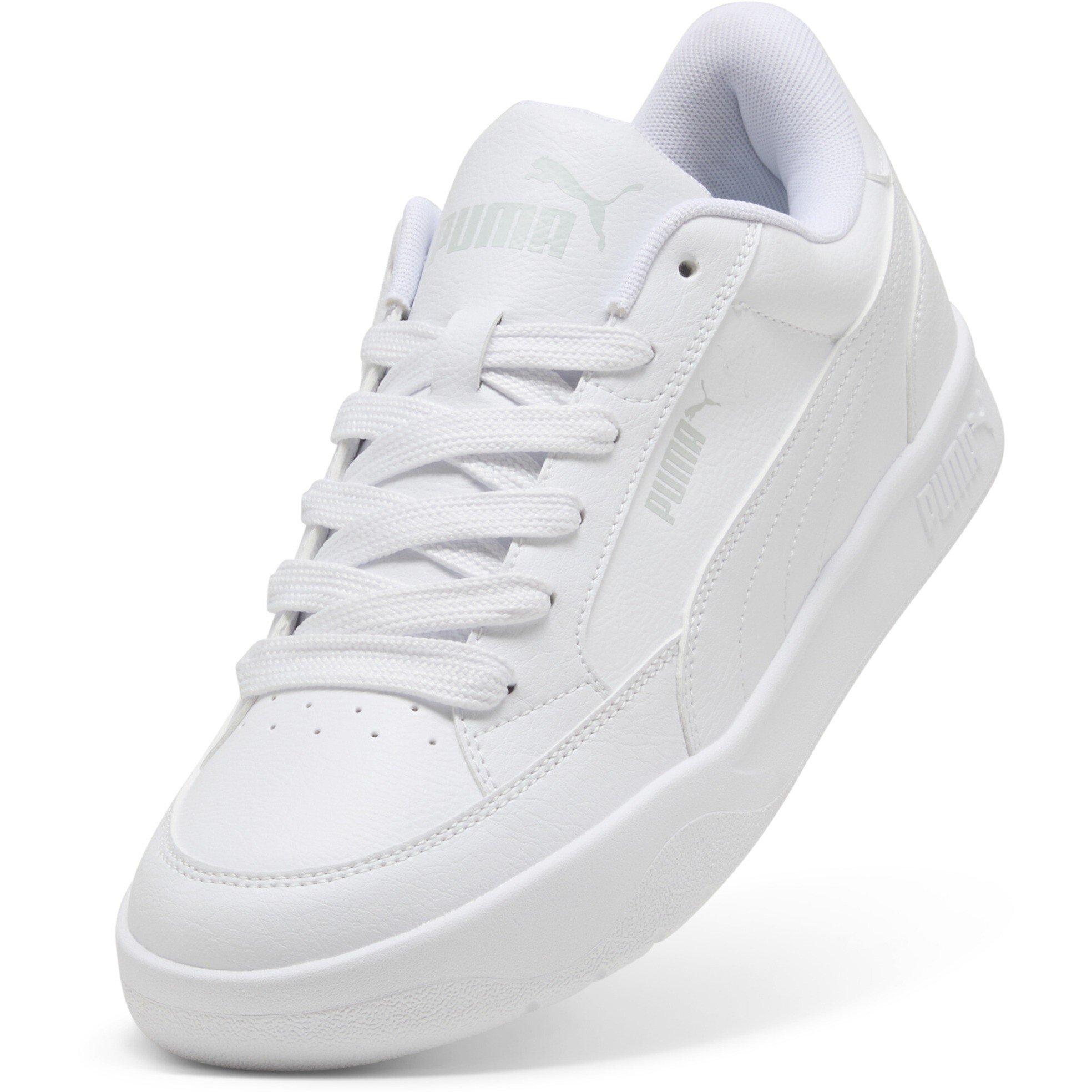  White/ White - Puma - Men's Park LT Court Trainers - 6