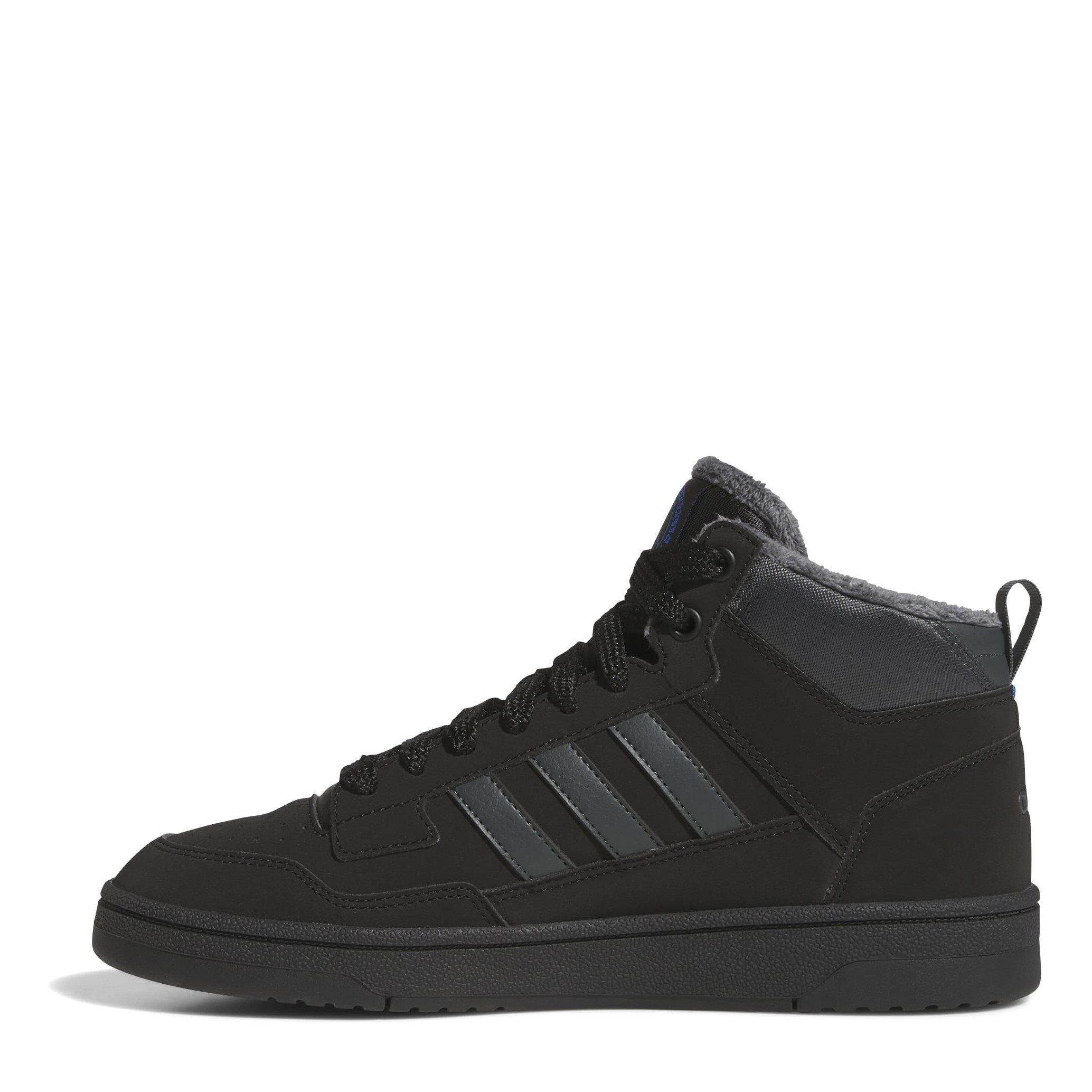 Black/Grey - adidas - Men's RCourt High-Top Trainers - 2