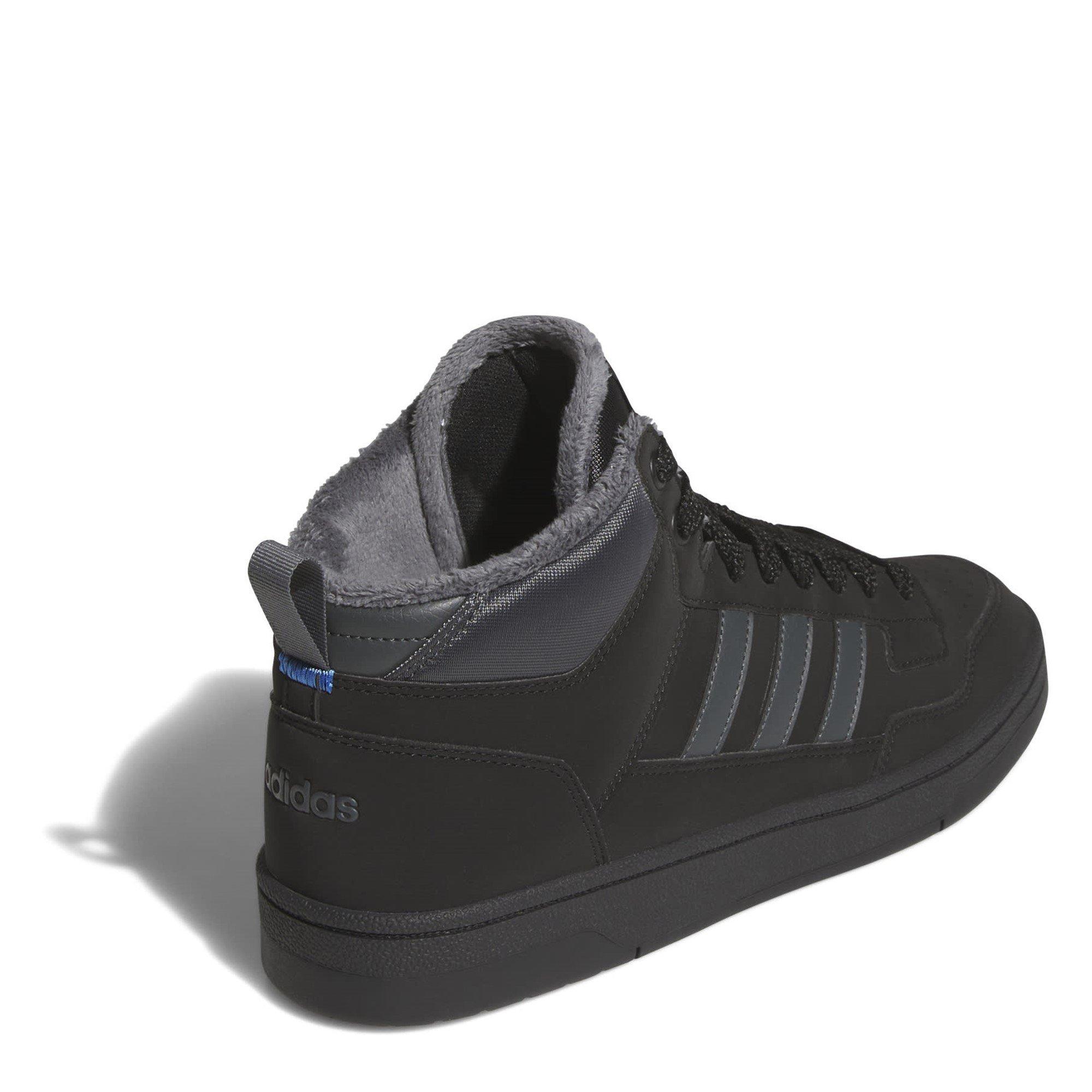 Black/Grey - adidas - Men's RCourt High-Top Trainers - 4