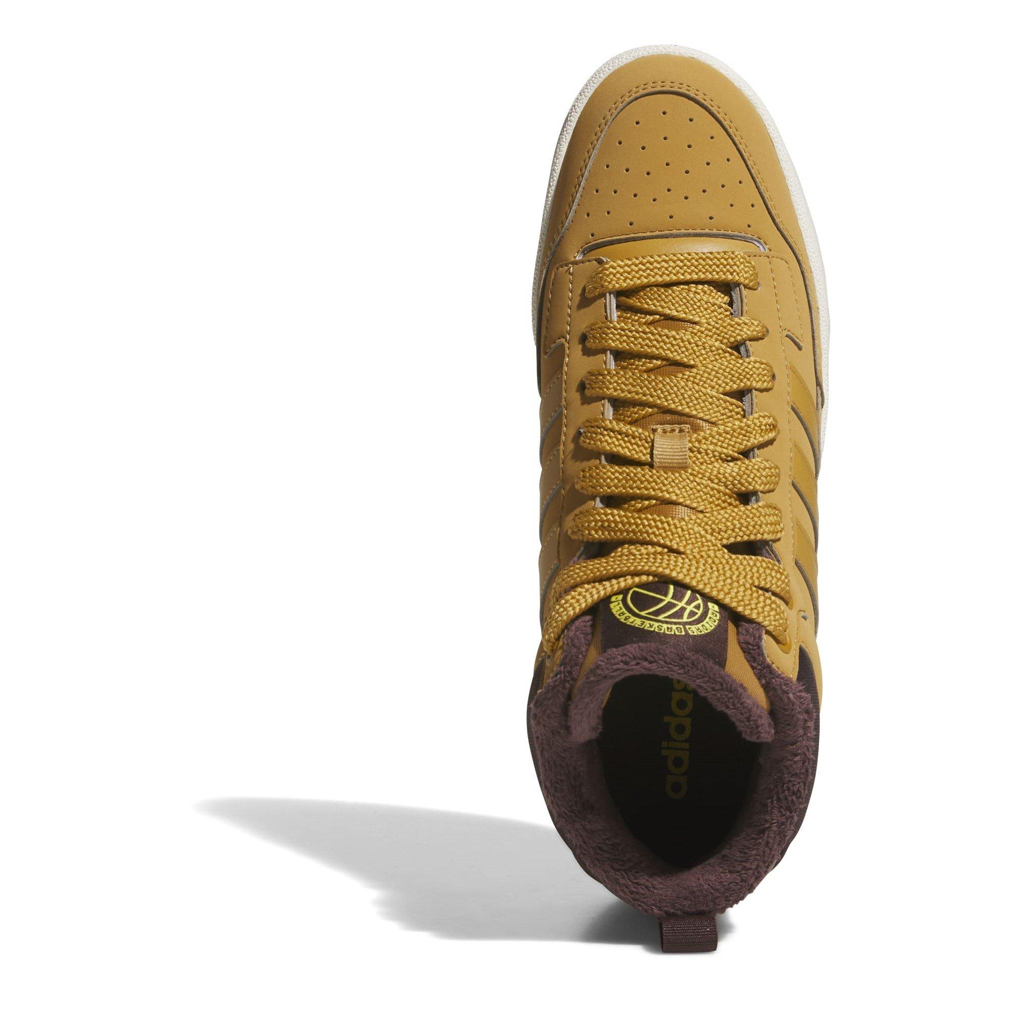 Brown/White - adidas - Men's RCourt High-Top Trainers - 5