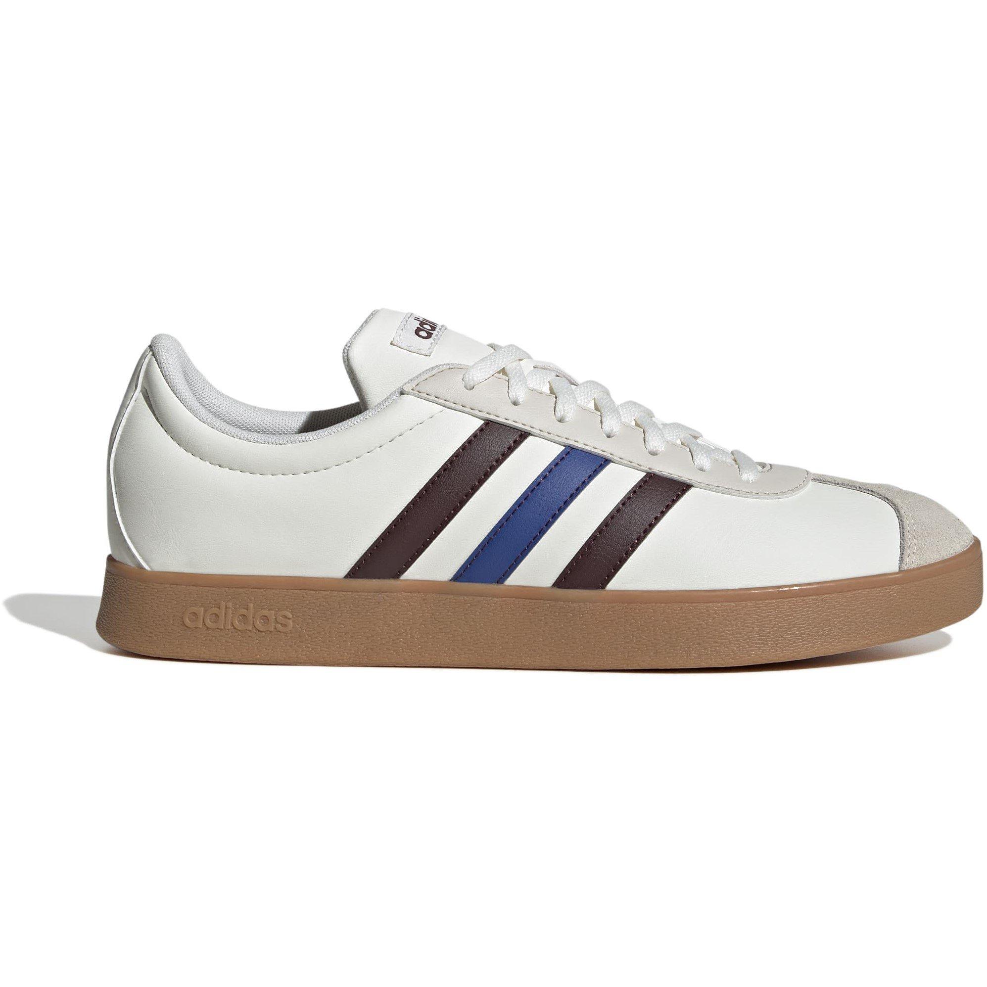 Wht/Ruby/Blue - adidas - VL Court Base Mens Shoes - 1