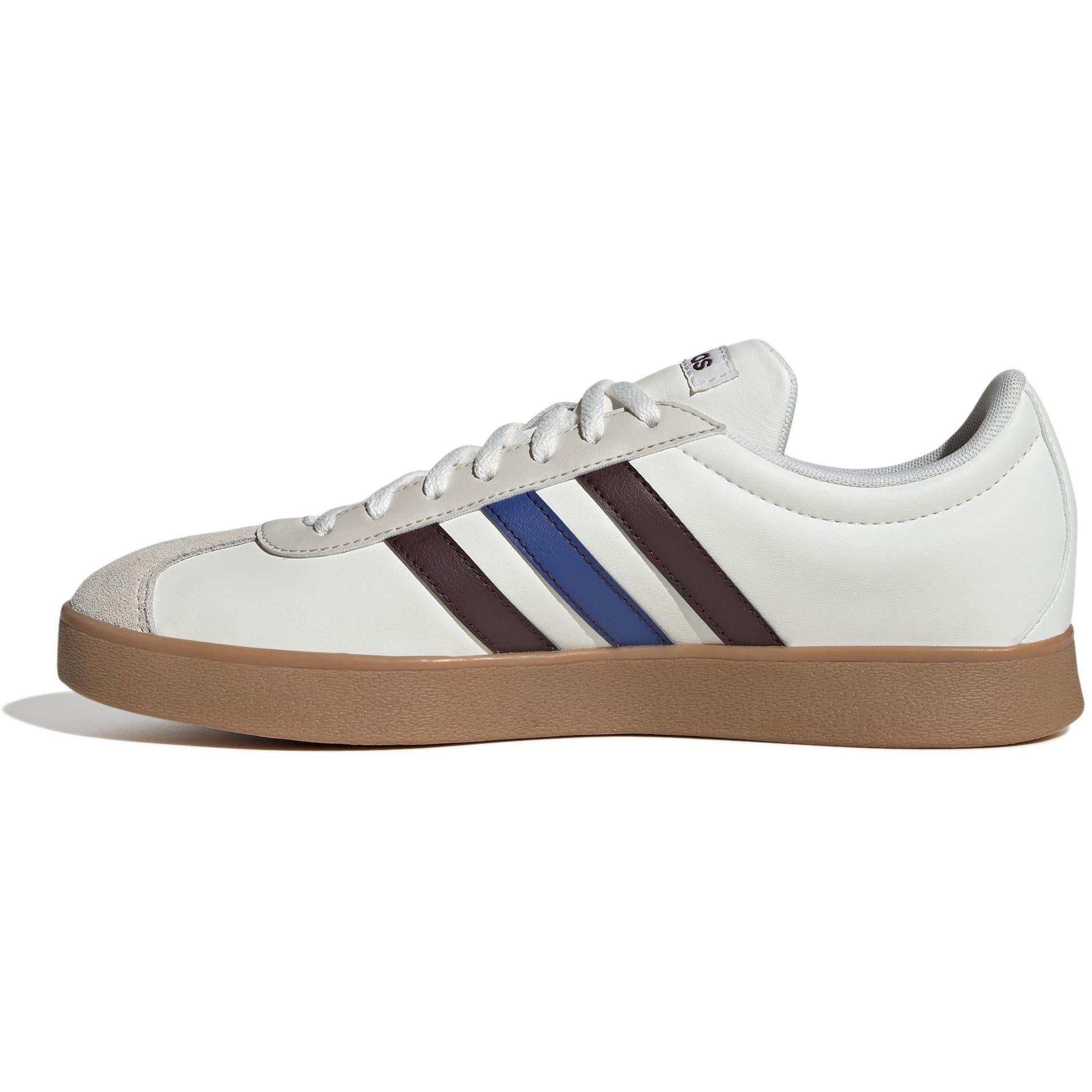 Wht/Ruby/Blue - adidas - VL Court Base Mens Shoes - 2
