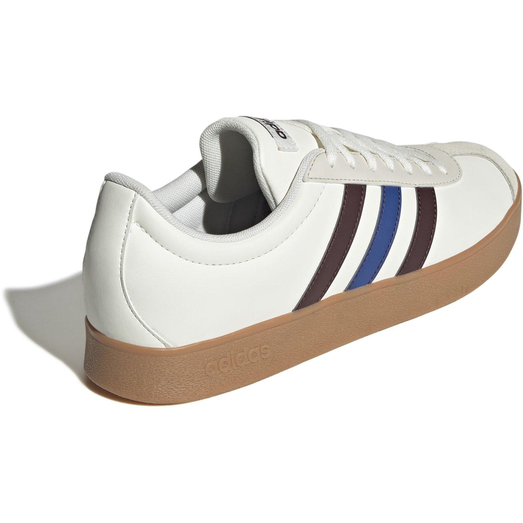 Wht/Ruby/Blue - adidas - VL Court Base Mens Shoes - 4