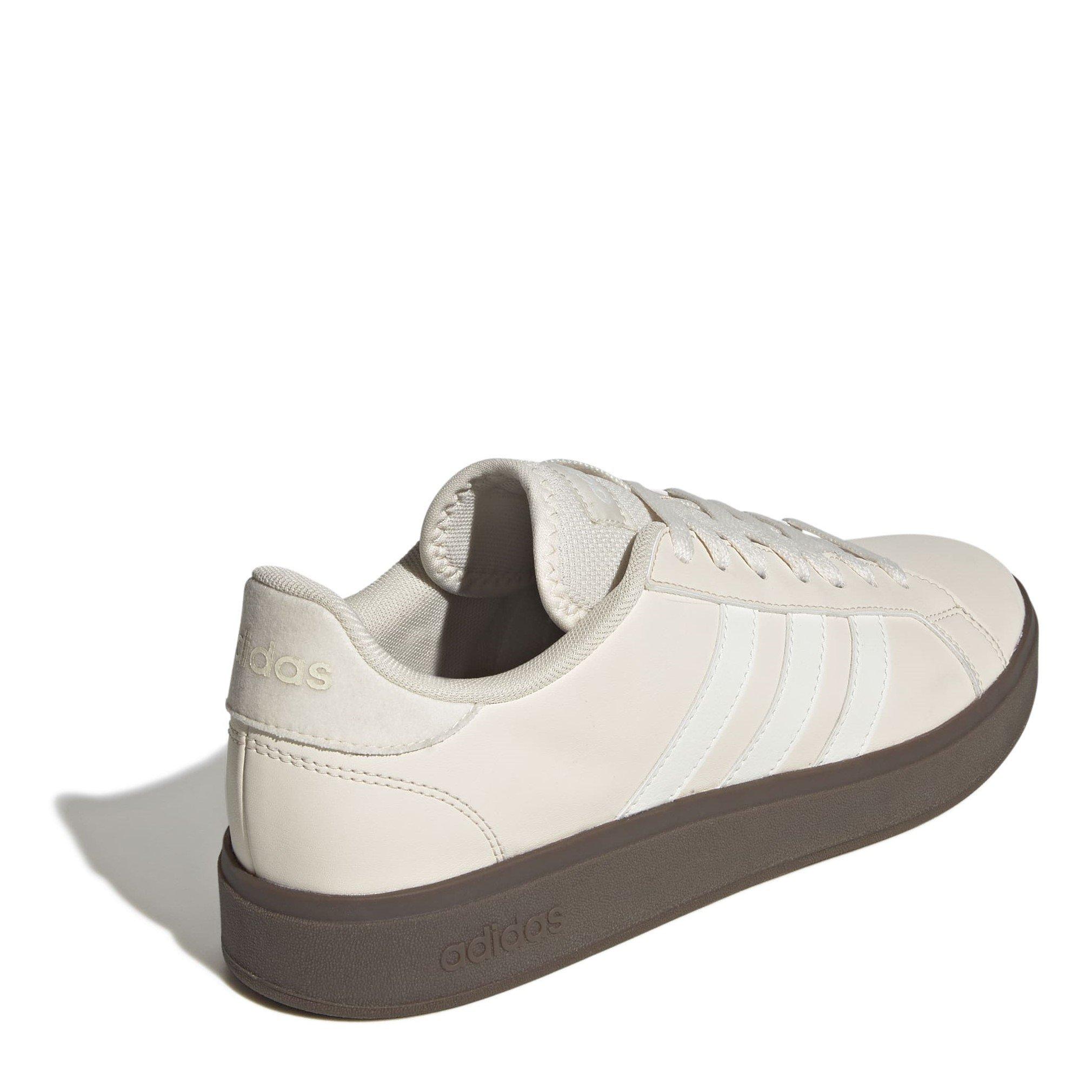 White/Wht/Gum5 - adidas - Grand Court Base 2.0 Mens Shoes - 4