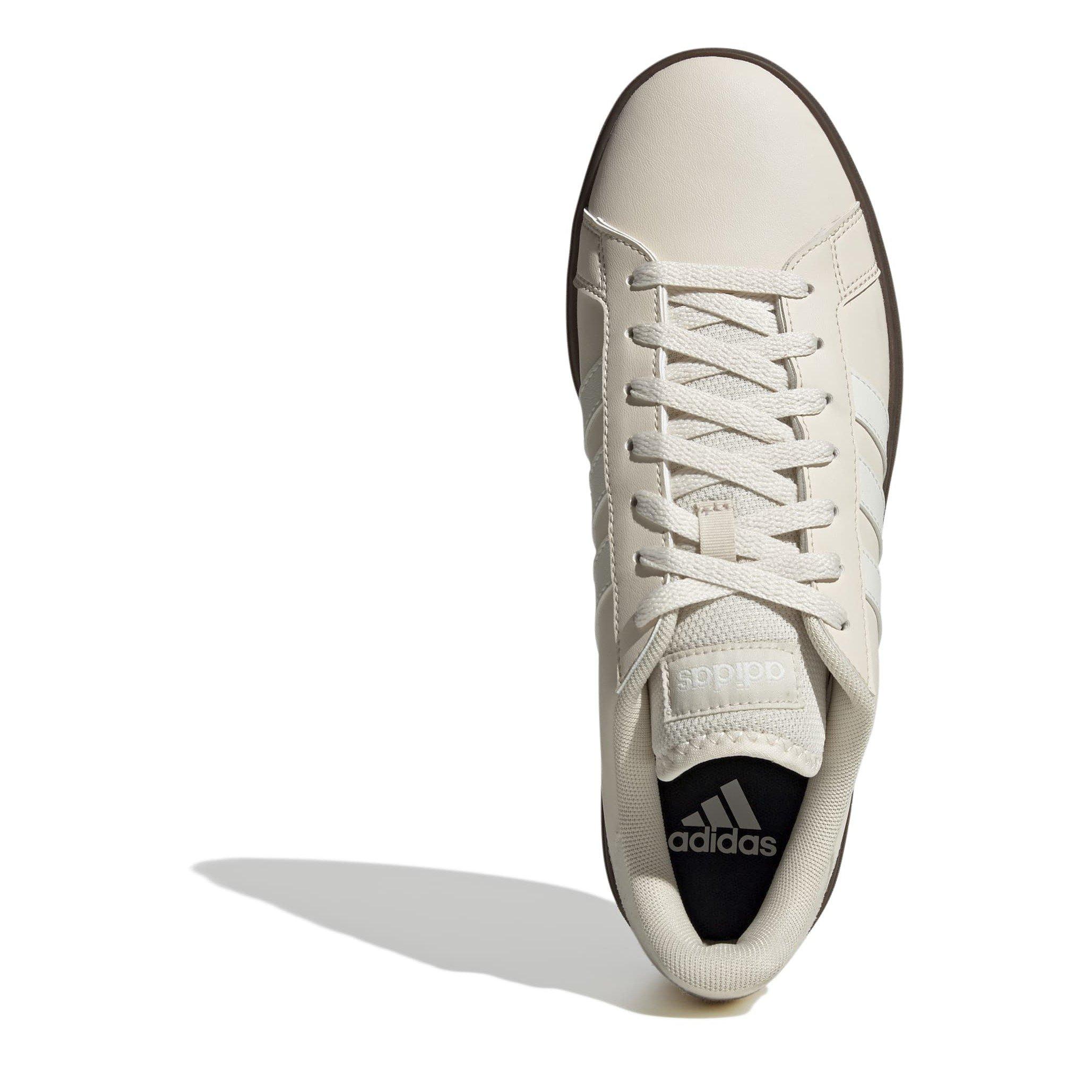 White/Wht/Gum5 - adidas - Grand Court Base 2.0 Mens Shoes - 5