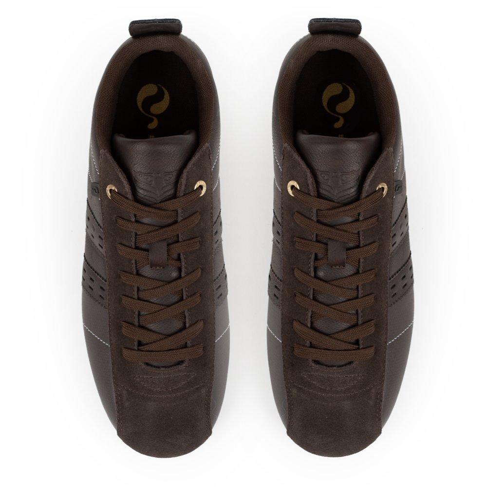 DkBrn/Wht - Quick - Typhoon SP Trainers Mens - 4