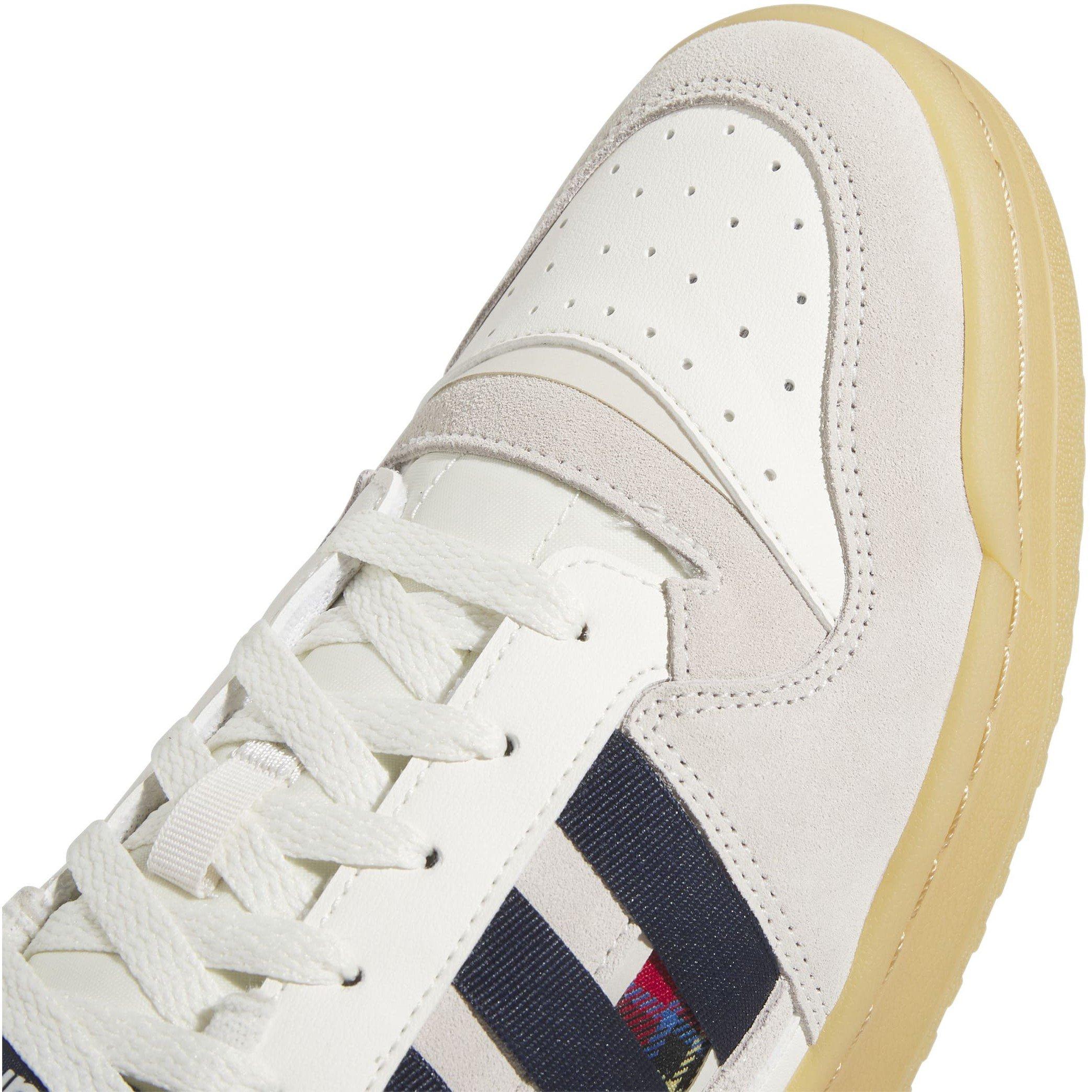 White/Navy - adidas Originals - Men's Court Trainers - 7