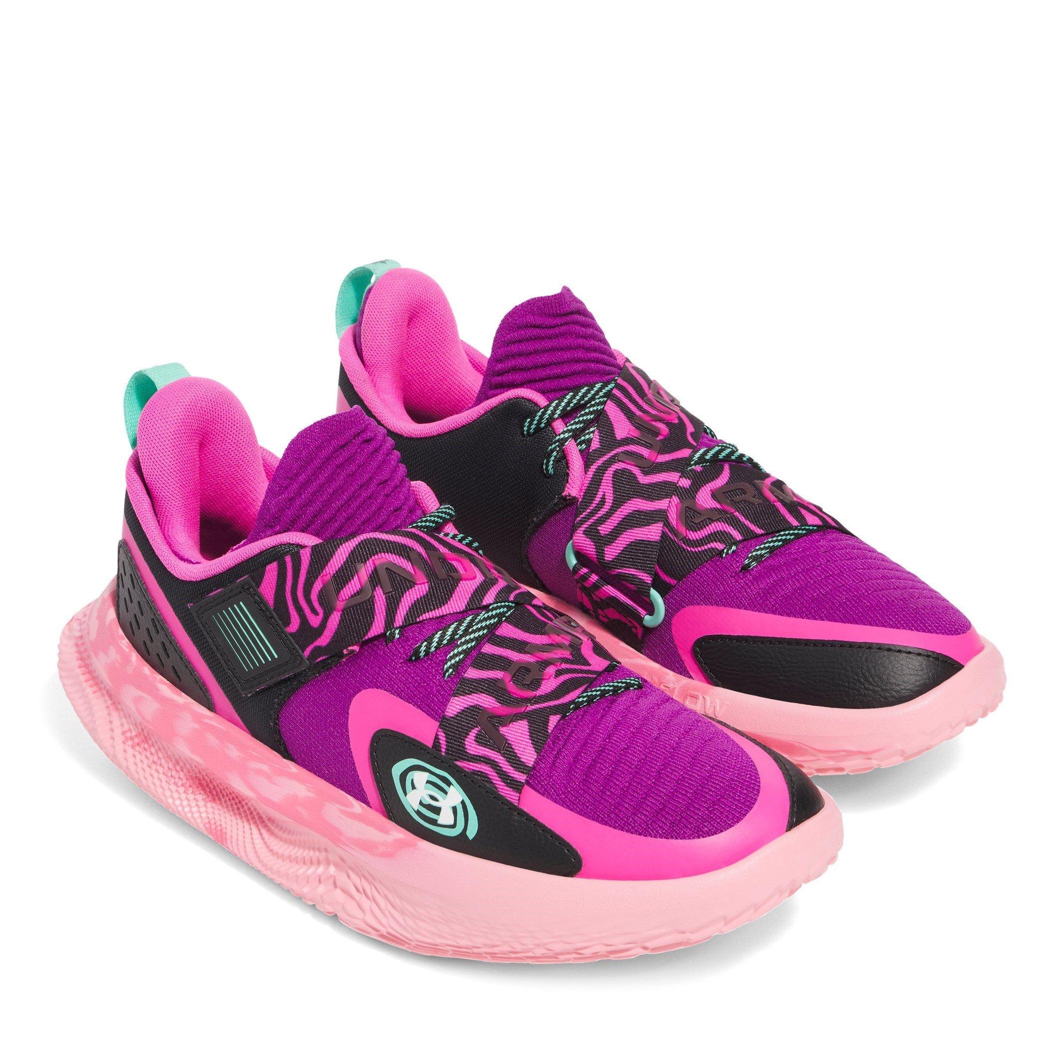 Purple - Under Armour - Adults Flow Court Trainers - 5