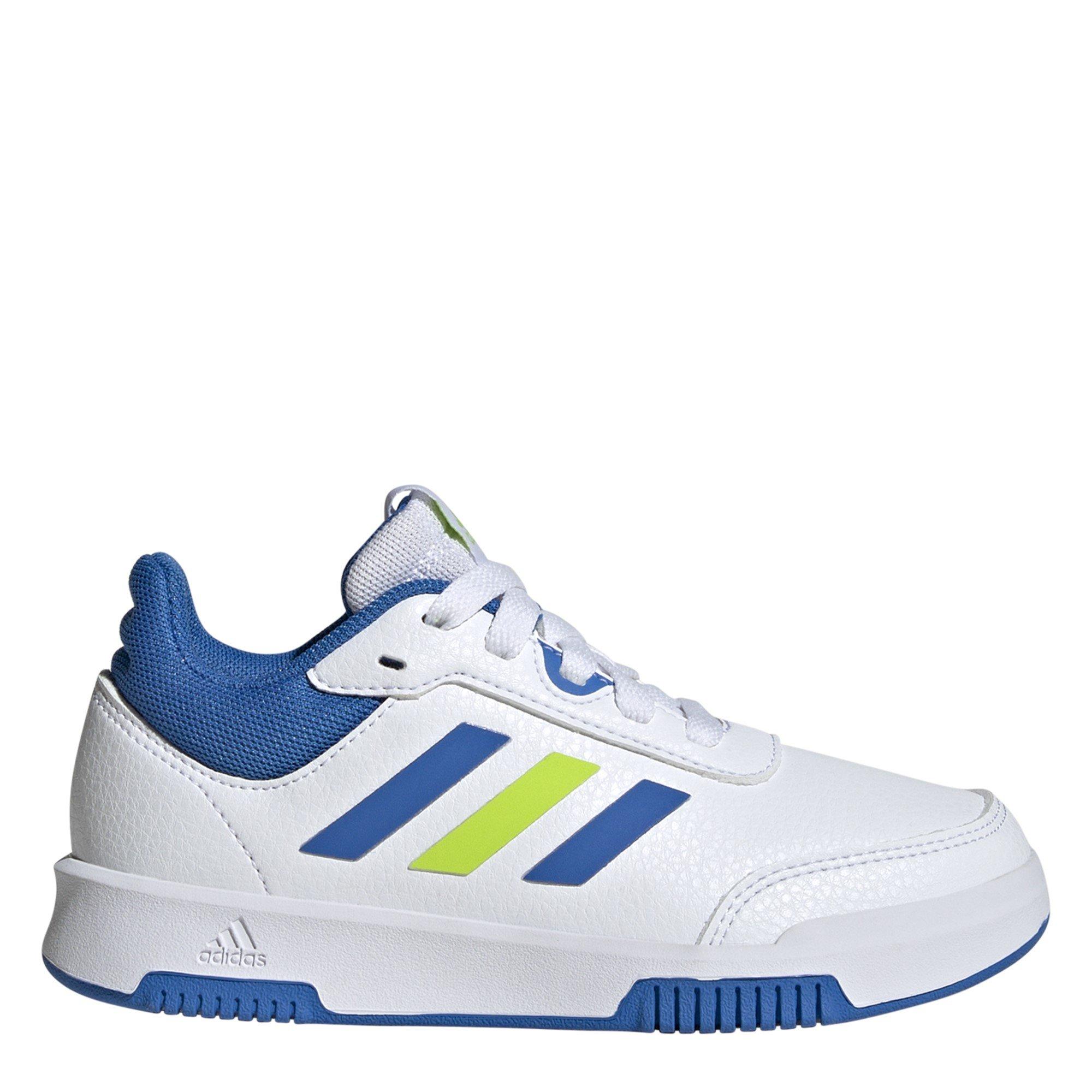 Wht/Royal/Slime - adidas - Court Trainers - 1