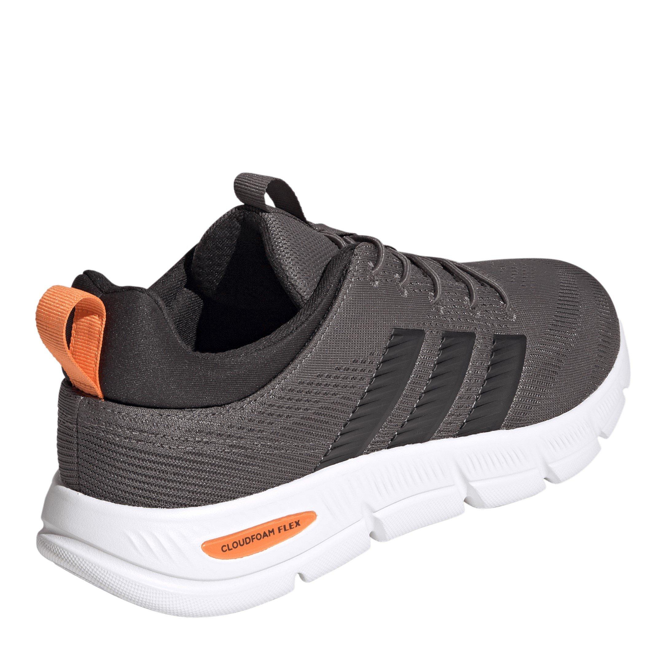 Charcoal/Orange - adidas - Cloudfoam Flex Mens Shoes - 4