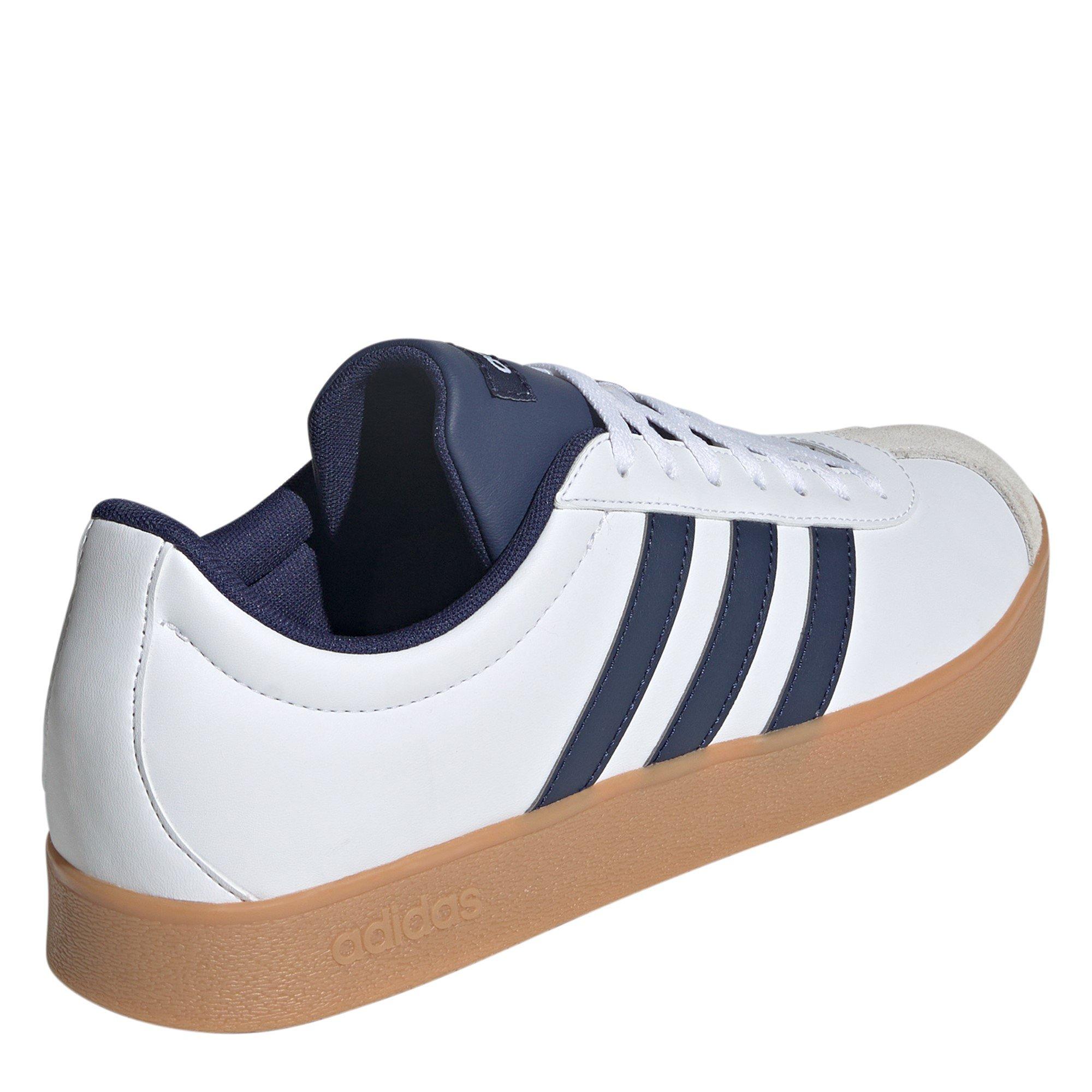 Wht/Blue/Grey - adidas - VL Court Base Shoes - 4