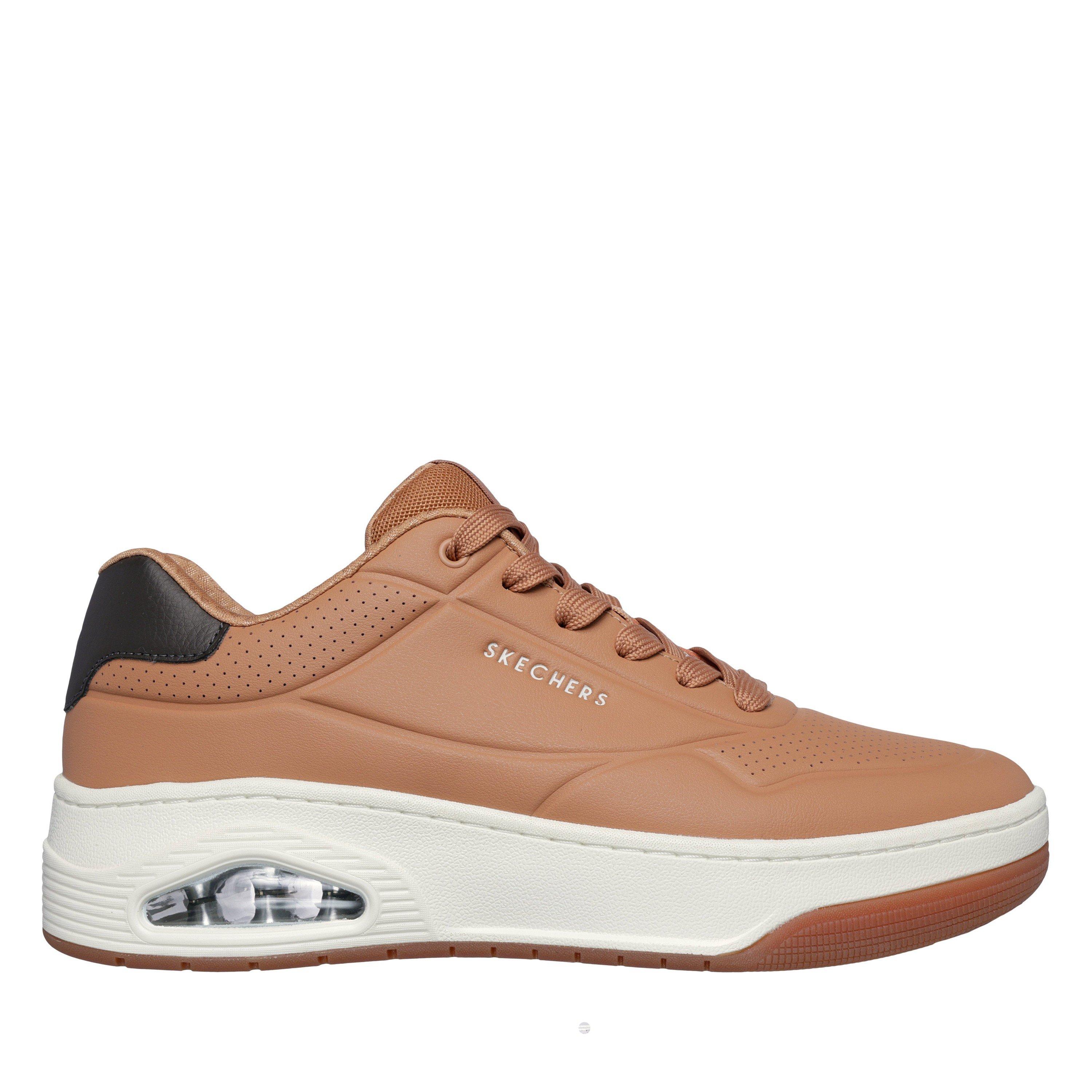 Tan Dlth/M - Skechers - Men's Uno Fast Break Court Trainers - 2
