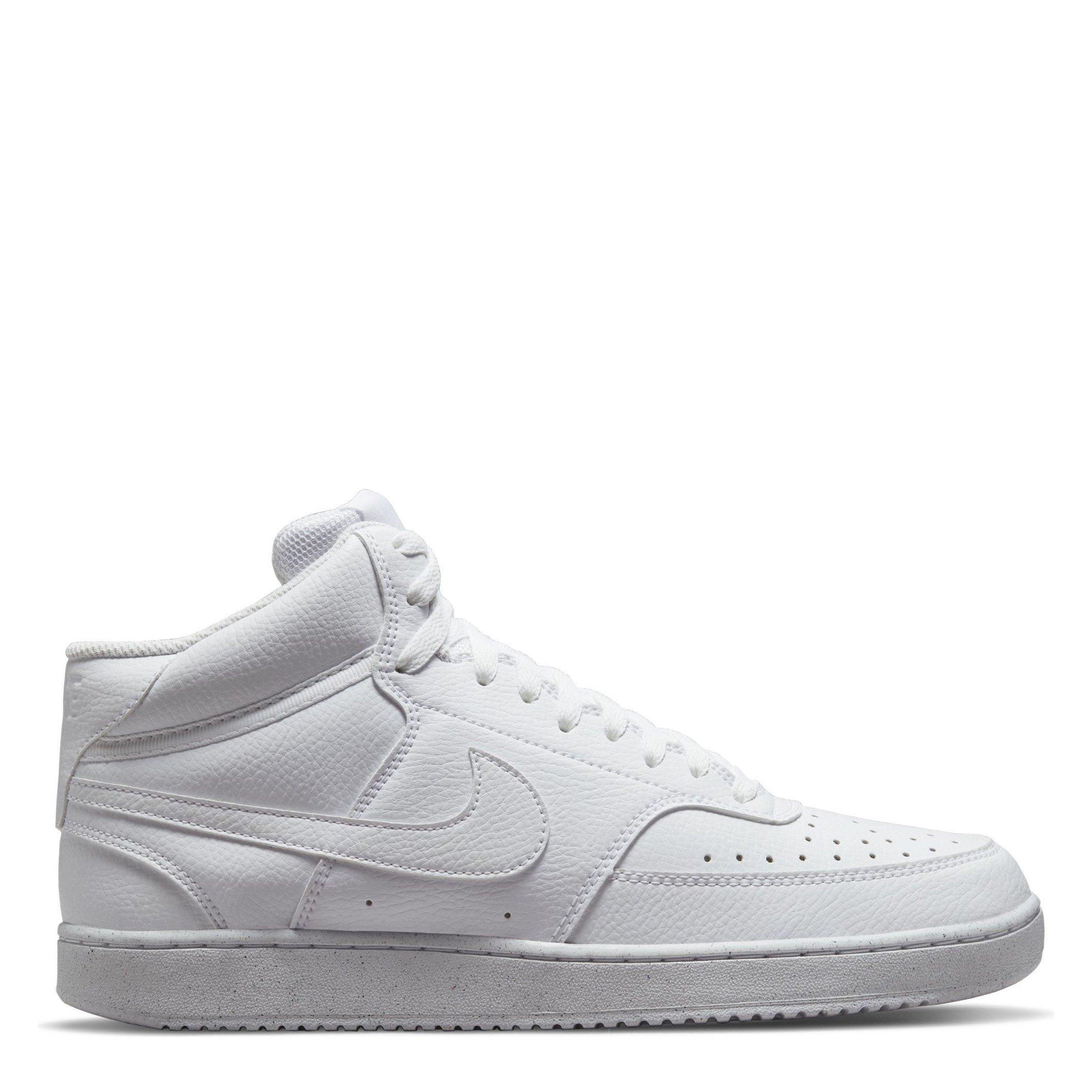 Nike Men's Court Vision Mid Next Nature - Triple White - 10.5 (45.5)