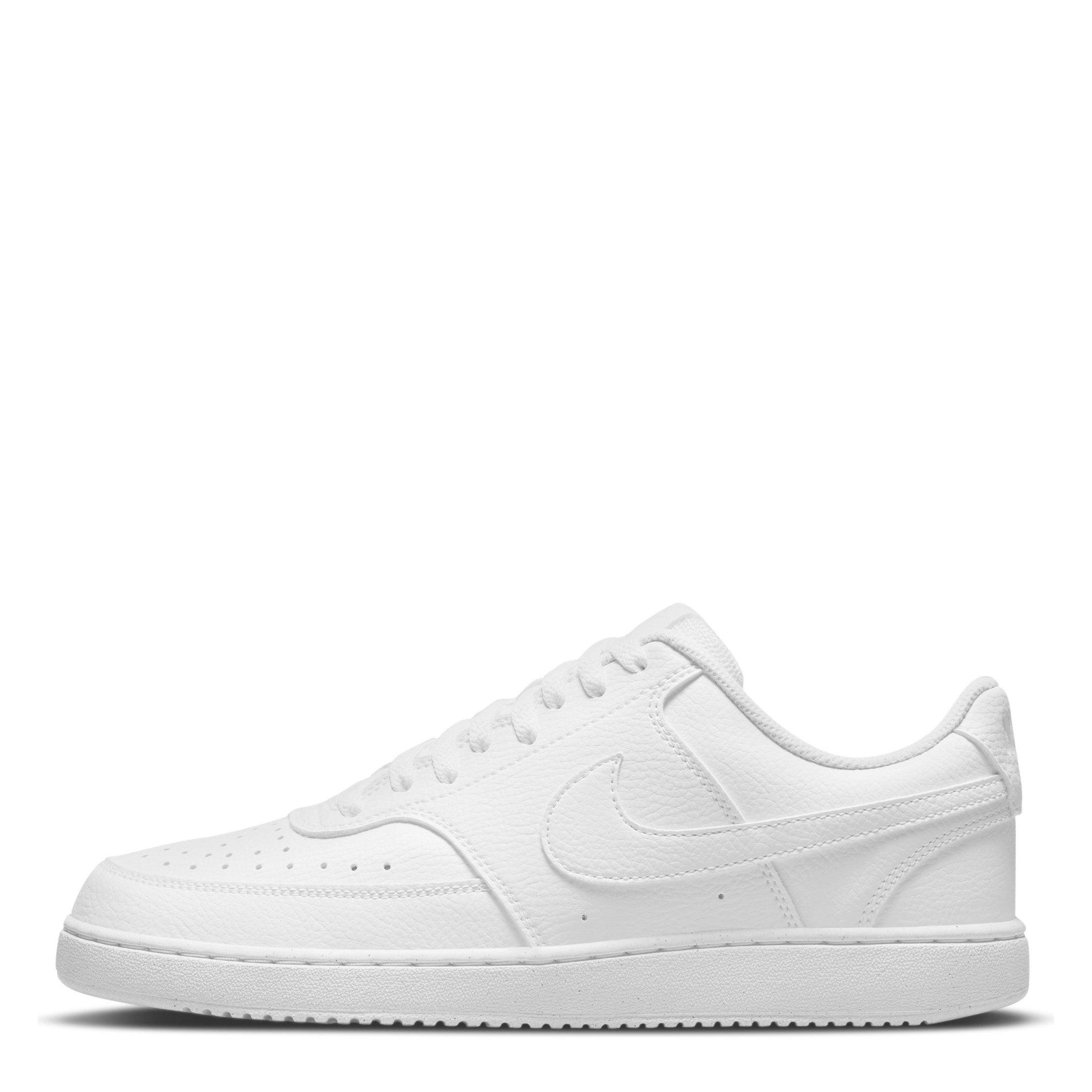 Triple White - Nike - Court Vision Low Trainers Mens - 2
