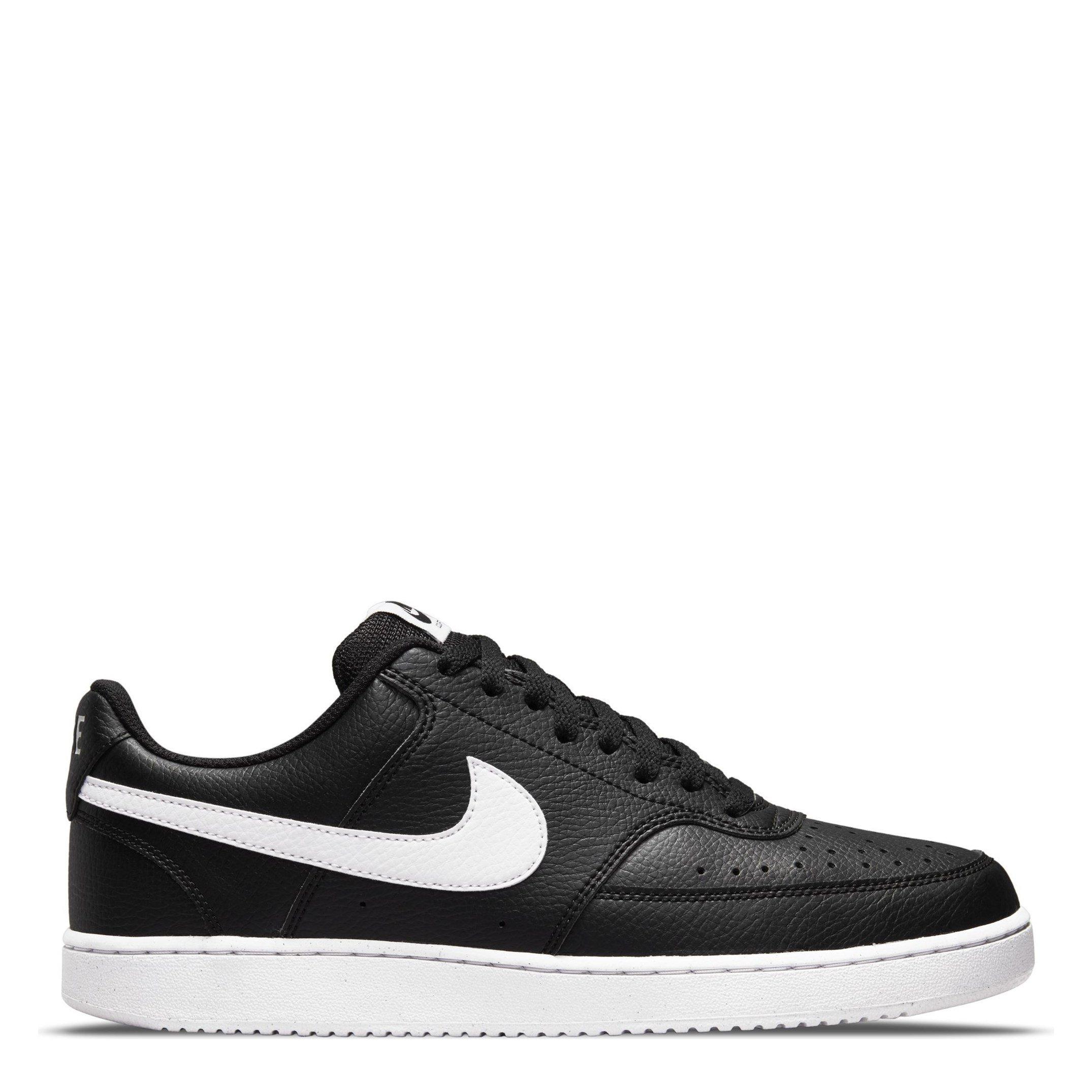 Black/White - Nike - Court Vision Low Trainers Mens - 1