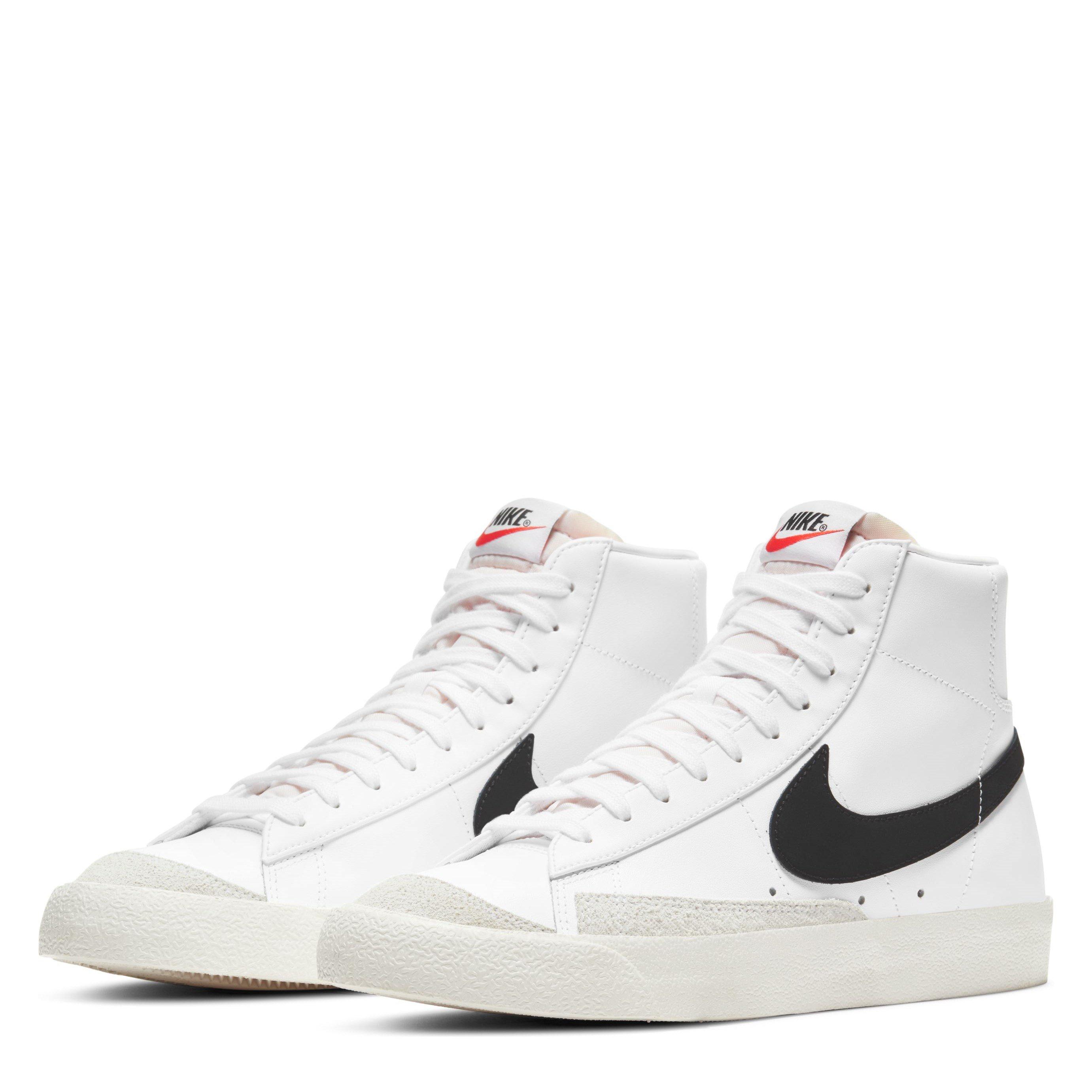 White/Black - Nike - Blazer Mid High Tops Mens - 3