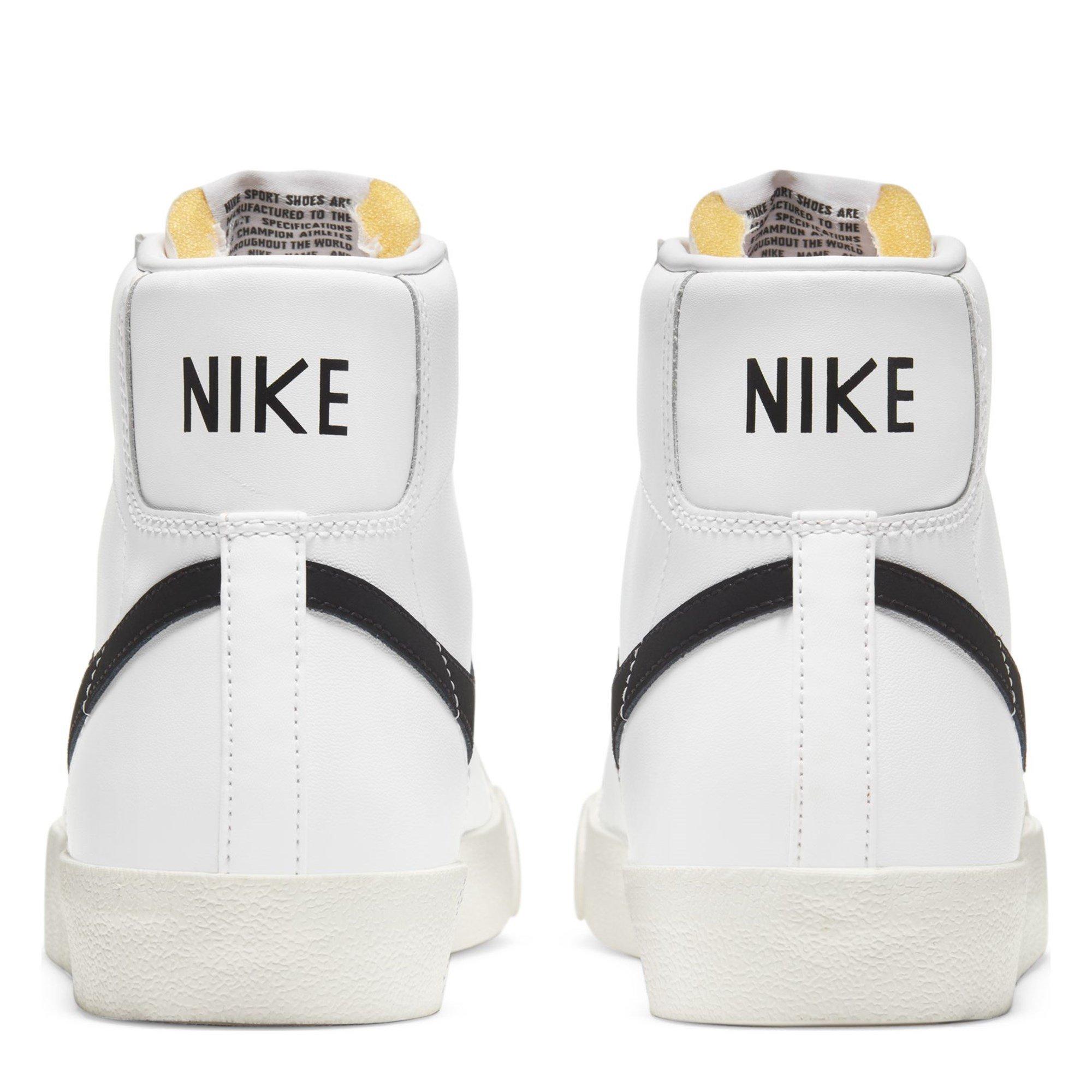 White/Black - Nike - Blazer Mid High Tops Mens - 4