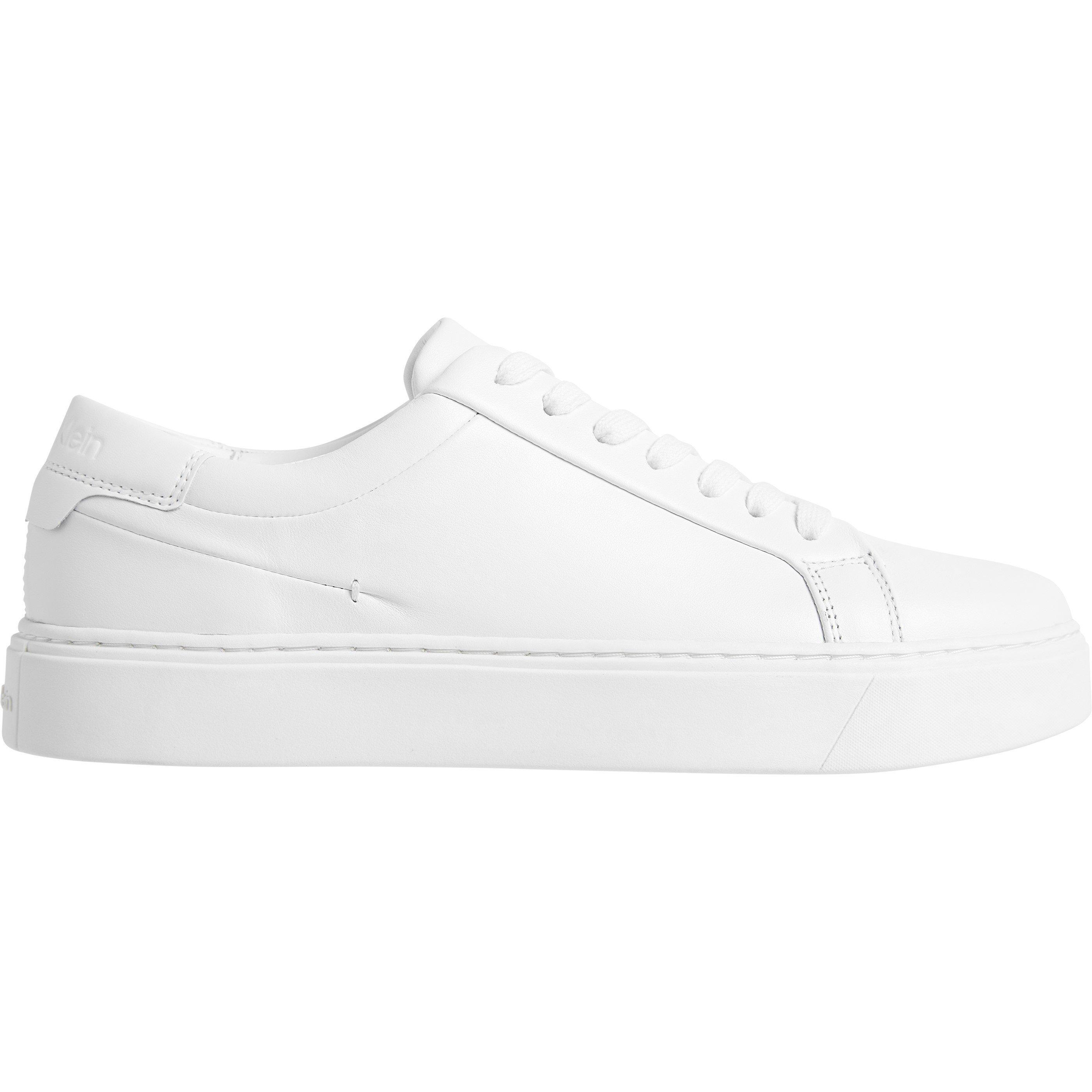 Calvin Klein Men's Low Court Trainers - White 0K4 - 8 (42)