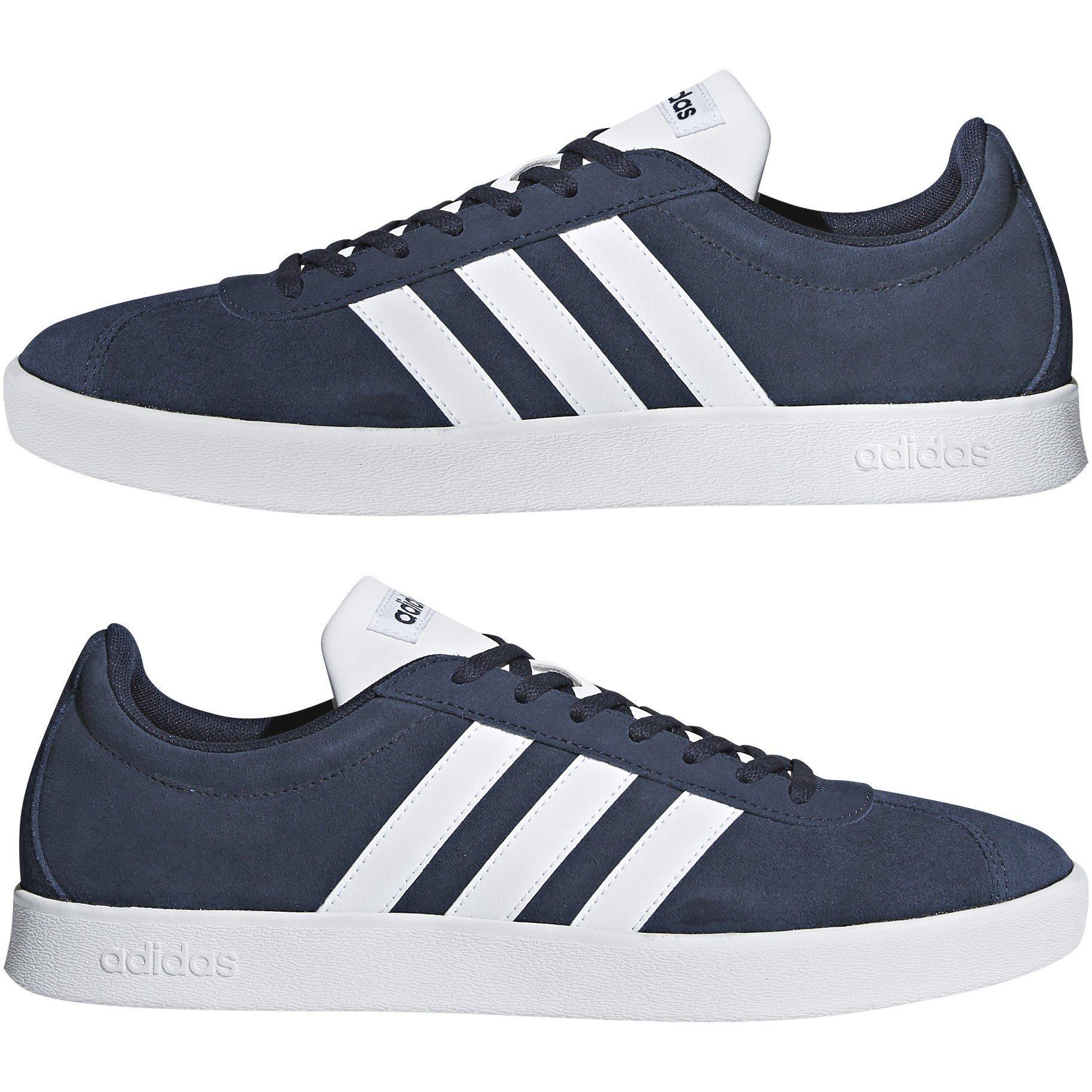 Navy/Hvid - adidas - VL Court 2.0 Mens Shoes - 11